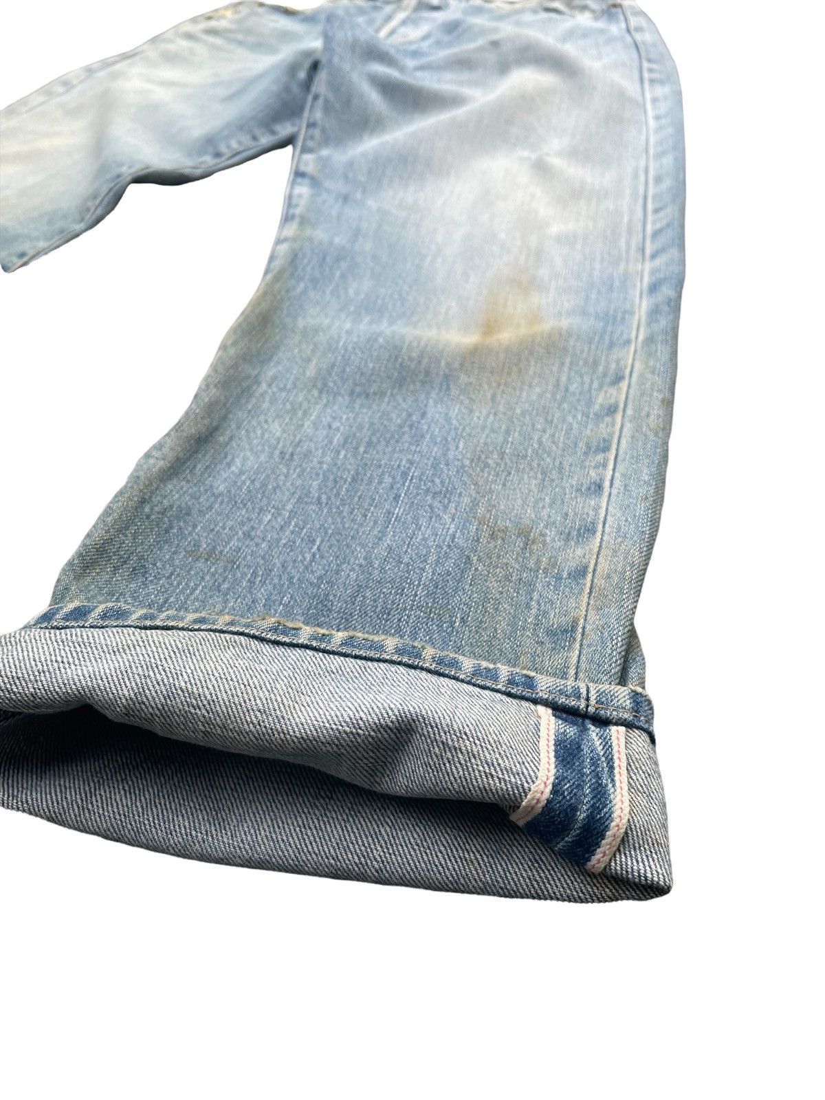 Levi's × Vintage Vintage Levis 503B XX E Aging Faded Wash Denim Size US 29 - 4 Thumbnail