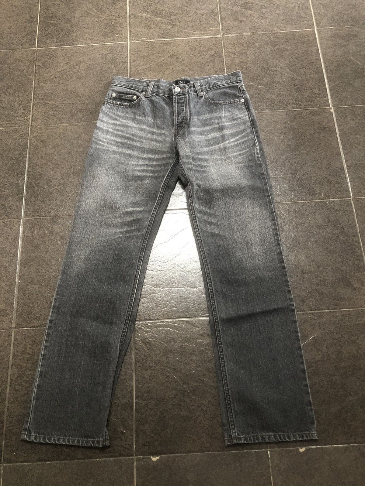 Japanese Brand The Fates Black Faded Denim