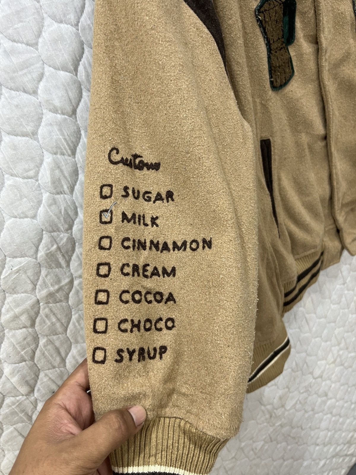 Japanese Brand 🔥🔥🔥STEALS RIVET & SURGE COFFEE VARSITY JACKET Size US XL / EU 56 / 4 - 7 Thumbnail