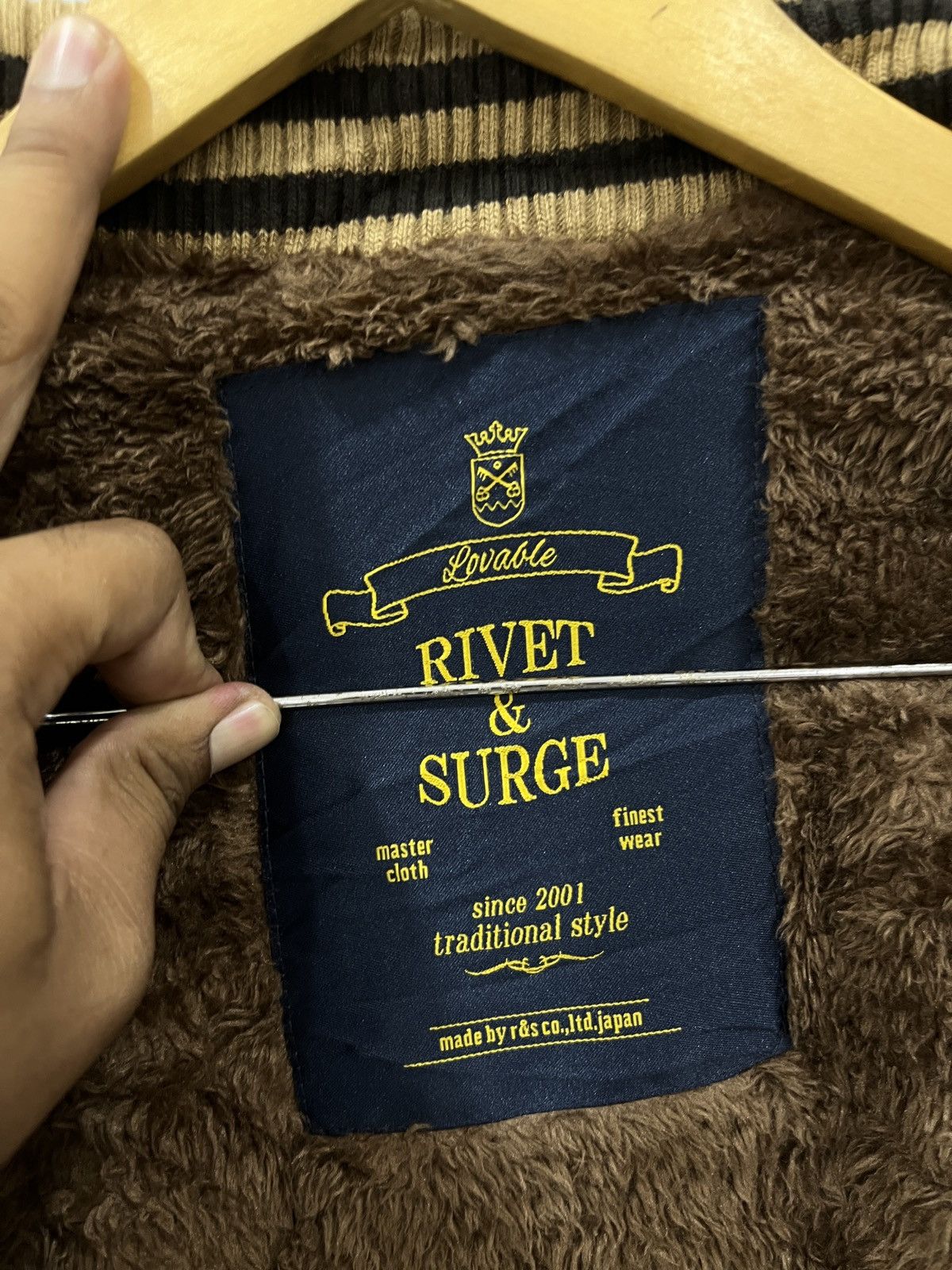Japanese Brand 🔥🔥🔥STEALS RIVET & SURGE COFFEE VARSITY JACKET Size US XL / EU 56 / 4 - 9 Thumbnail