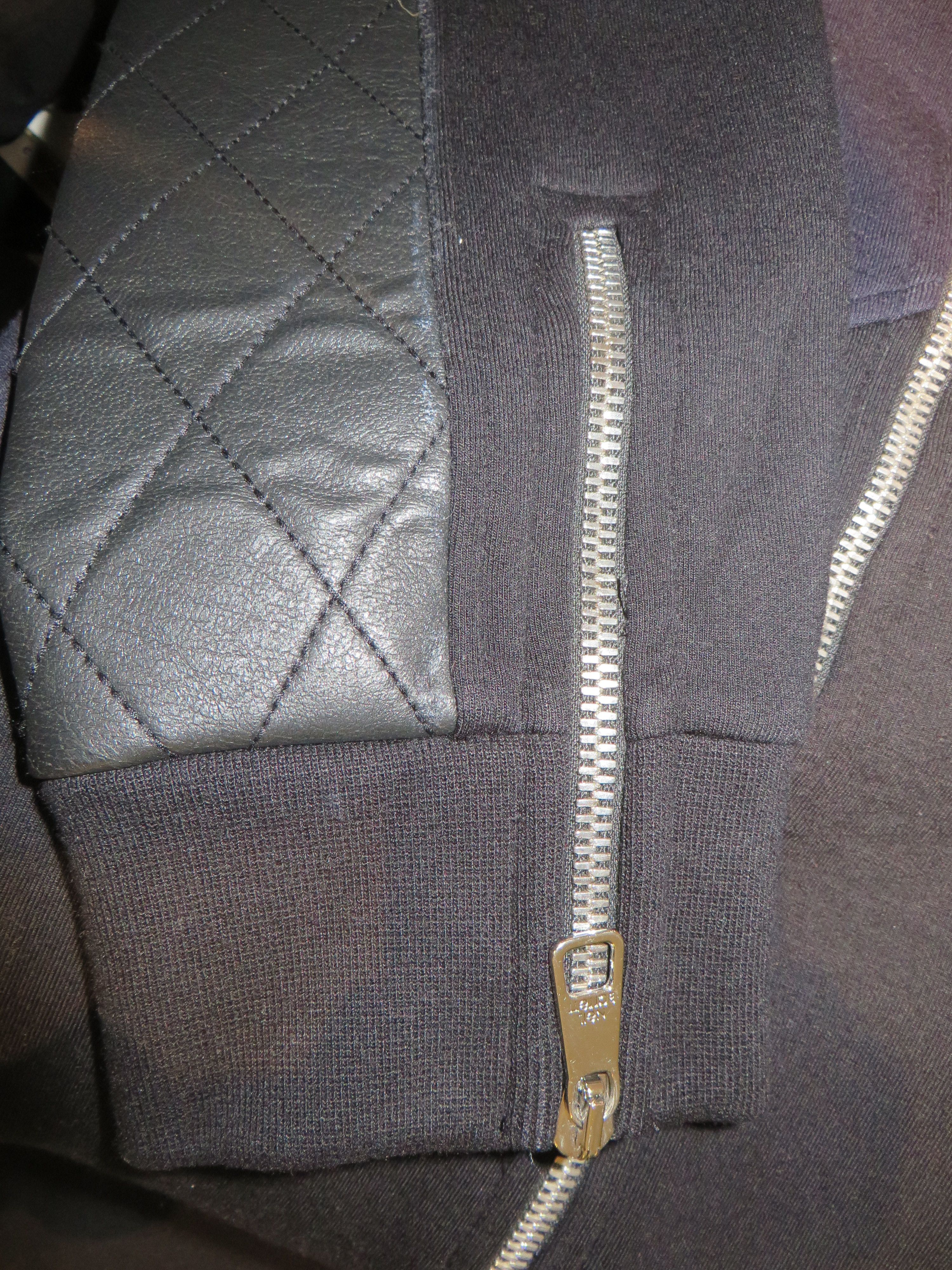 Neil Barrett Quilted leather inserts sweatshirt Size US M / EU 48-50 / 2 - 9 Thumbnail