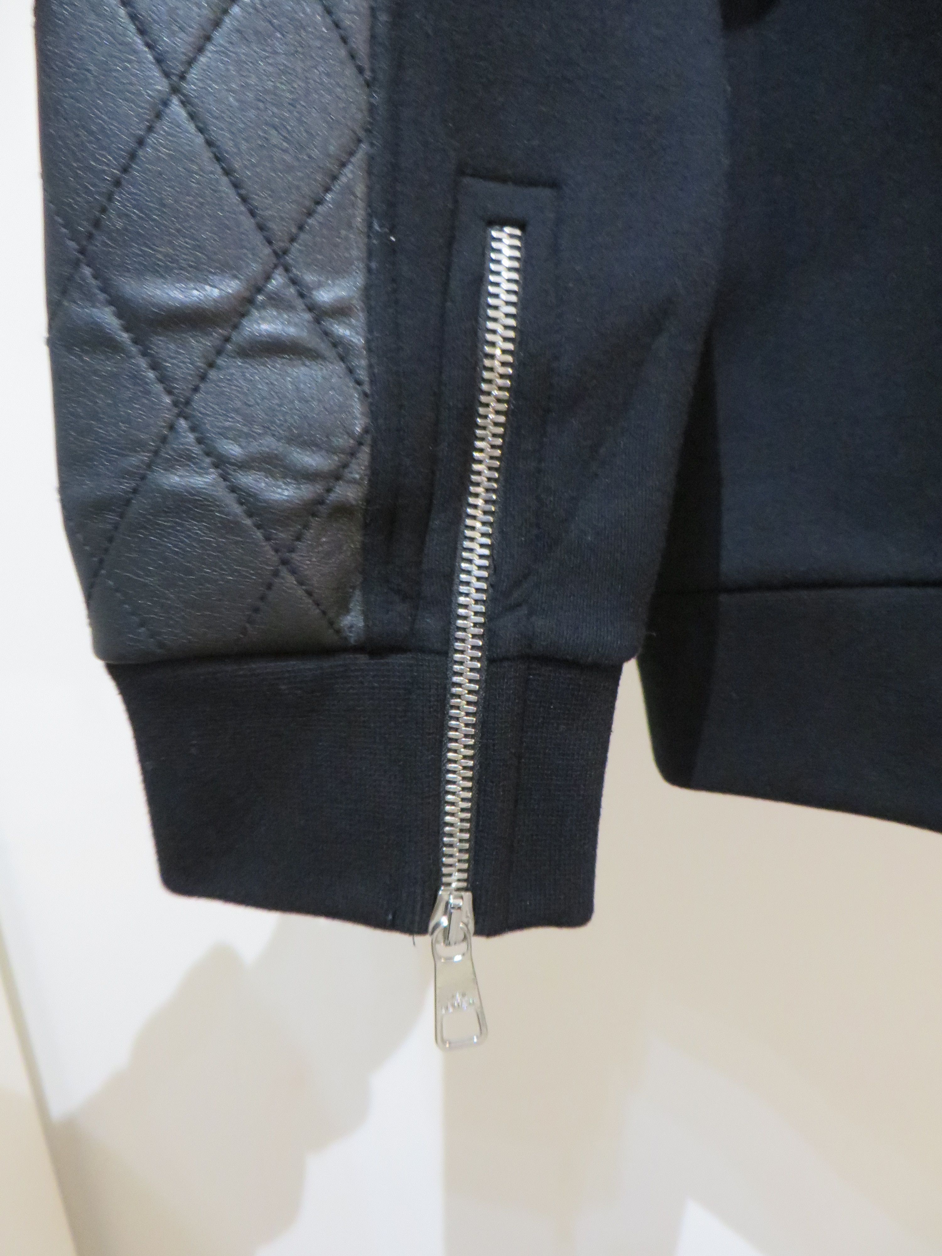 Neil Barrett Quilted leather inserts sweatshirt Size US M / EU 48-50 / 2 - 7 Thumbnail
