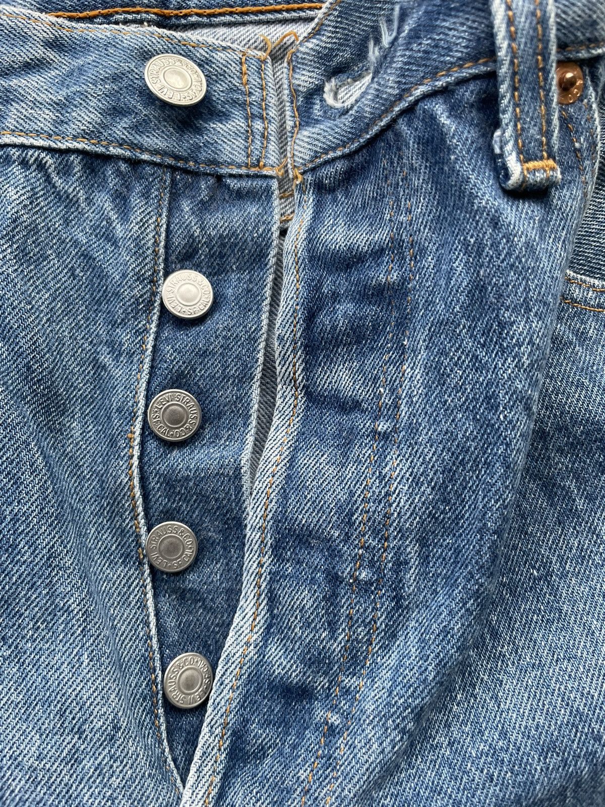 Levi's Vintage Levis 501 1996 USA Stone Wash Denim Size US 32 / EU 48 - 17 Thumbnail