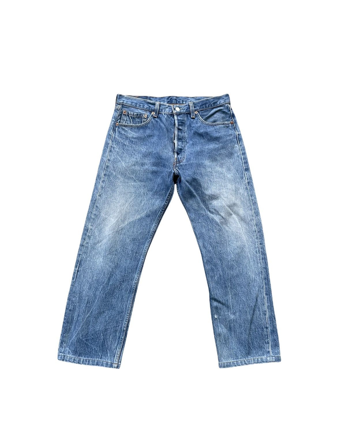 Vintage Levis 501 1996 USA Stone Wash Denim
