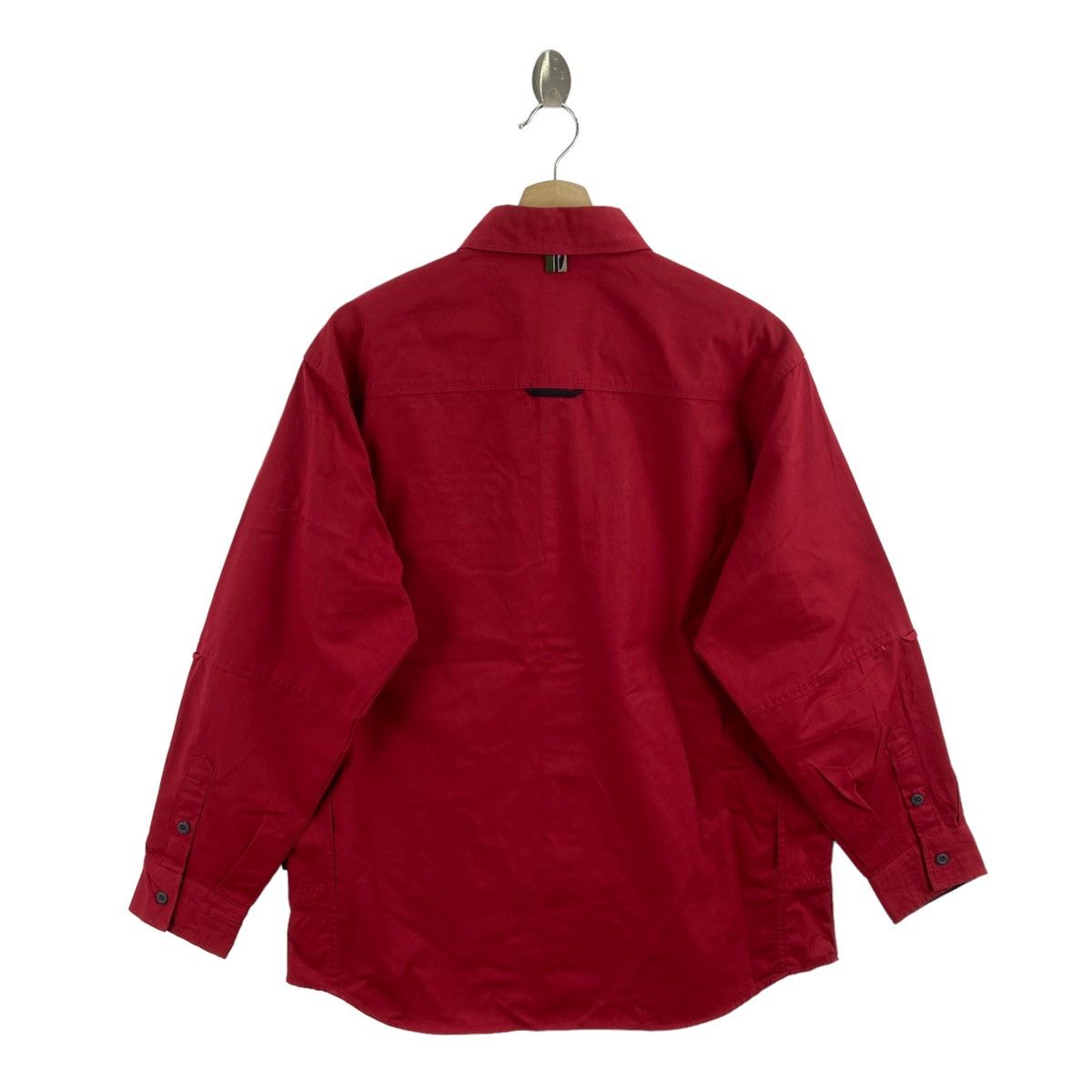 Vintage AIRWALK Skateboard Japanese Brand Button Up Red