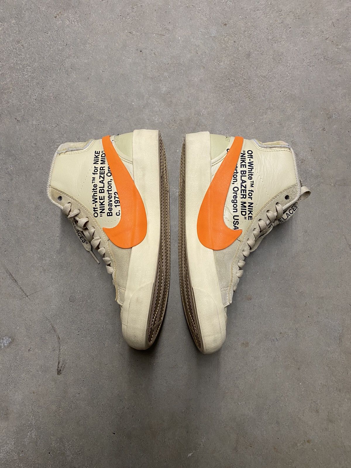 Nike × Off-White Off whi tee nike blazer hi All Hallows’ eve Size US 5 / EU 37 - 3 Thumbnail