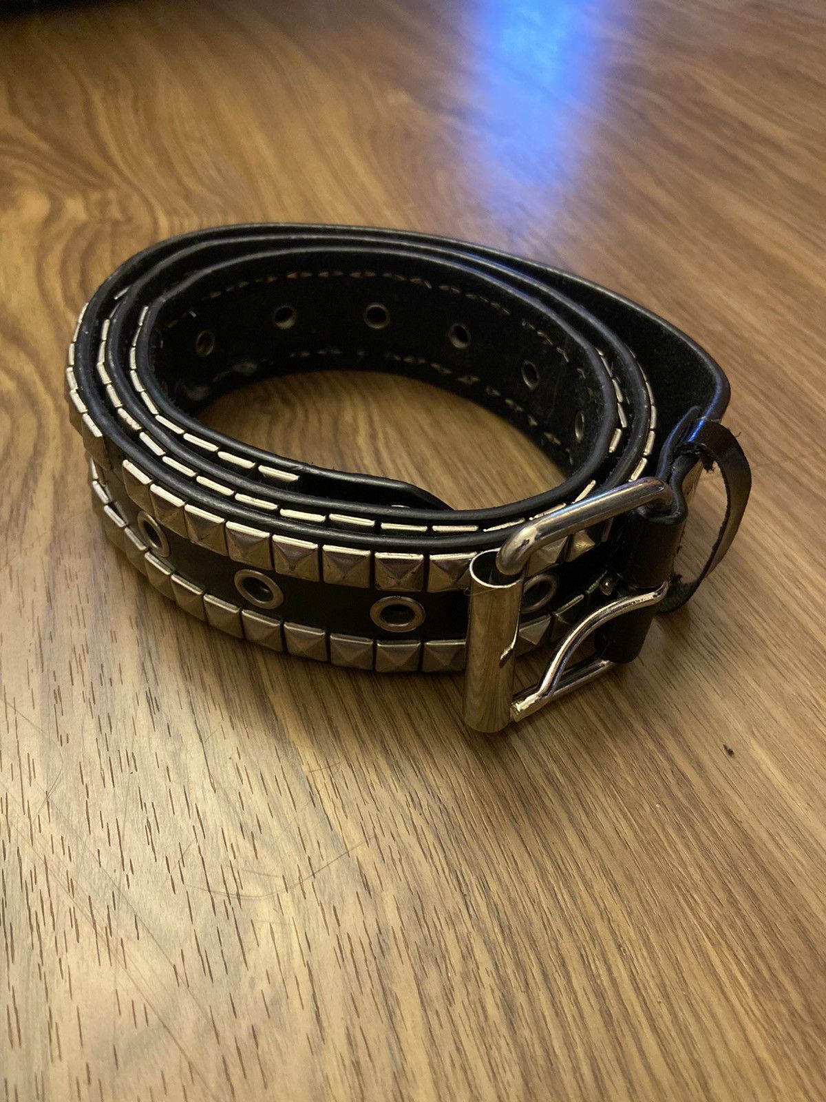 Vintage 90s Emo Punk Rock Metal Rap Men’s Leather Belt