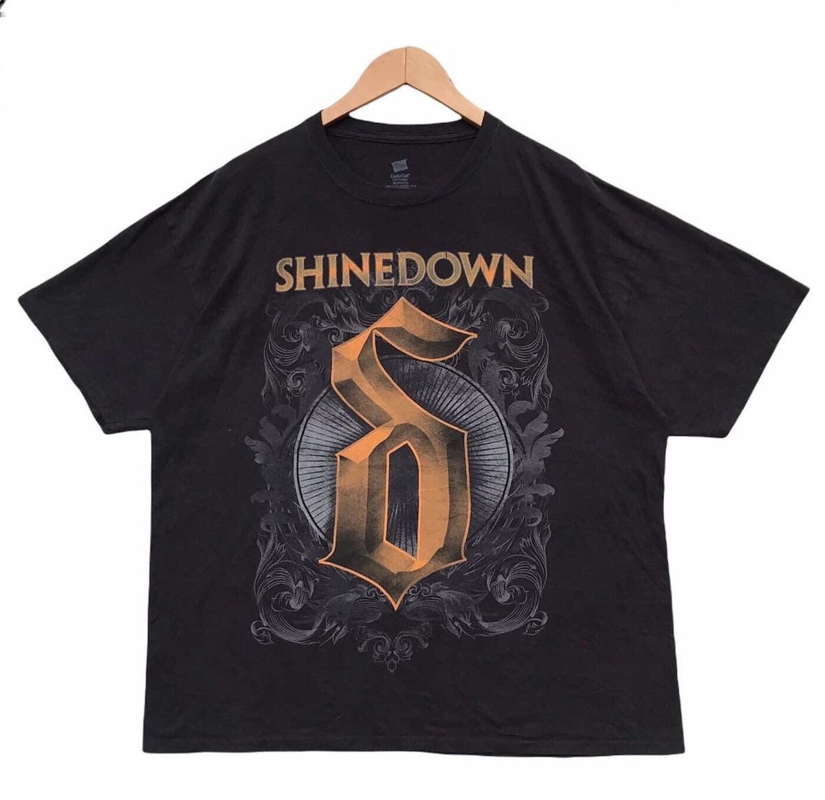 image of Band Tees x Vintage Shinedown Tour in Black, Men's (Size XL)