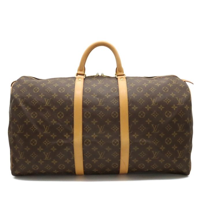 Louis Vuitton Monogram Keepall 55 Boston Bag Handbag M41424