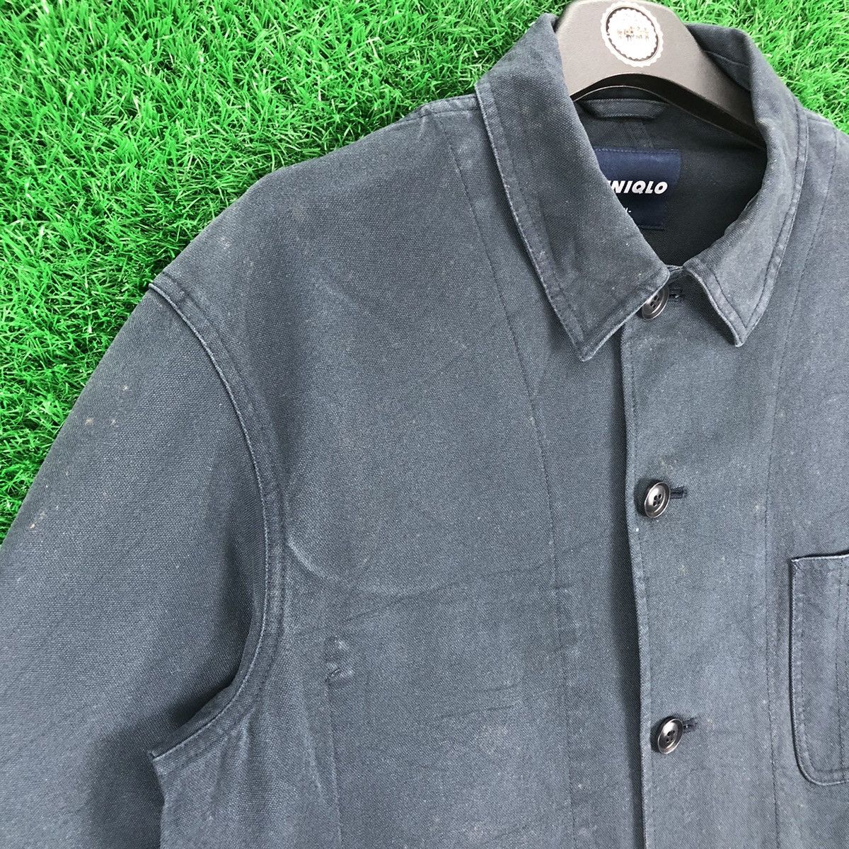 Uniqlo Vintage Uniqlo Chore Jacket Duck Canvas Workwear Style Size US M / EU 48-50 / 2 - 2 Thumbnail