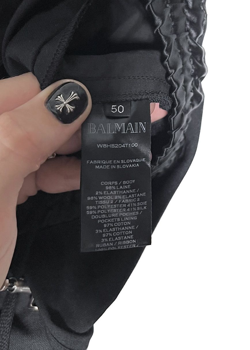 Balmain Balmain Black Tuxedo Lounge Zipped Trousers Size US 34 / EU 50 - 7 Thumbnail