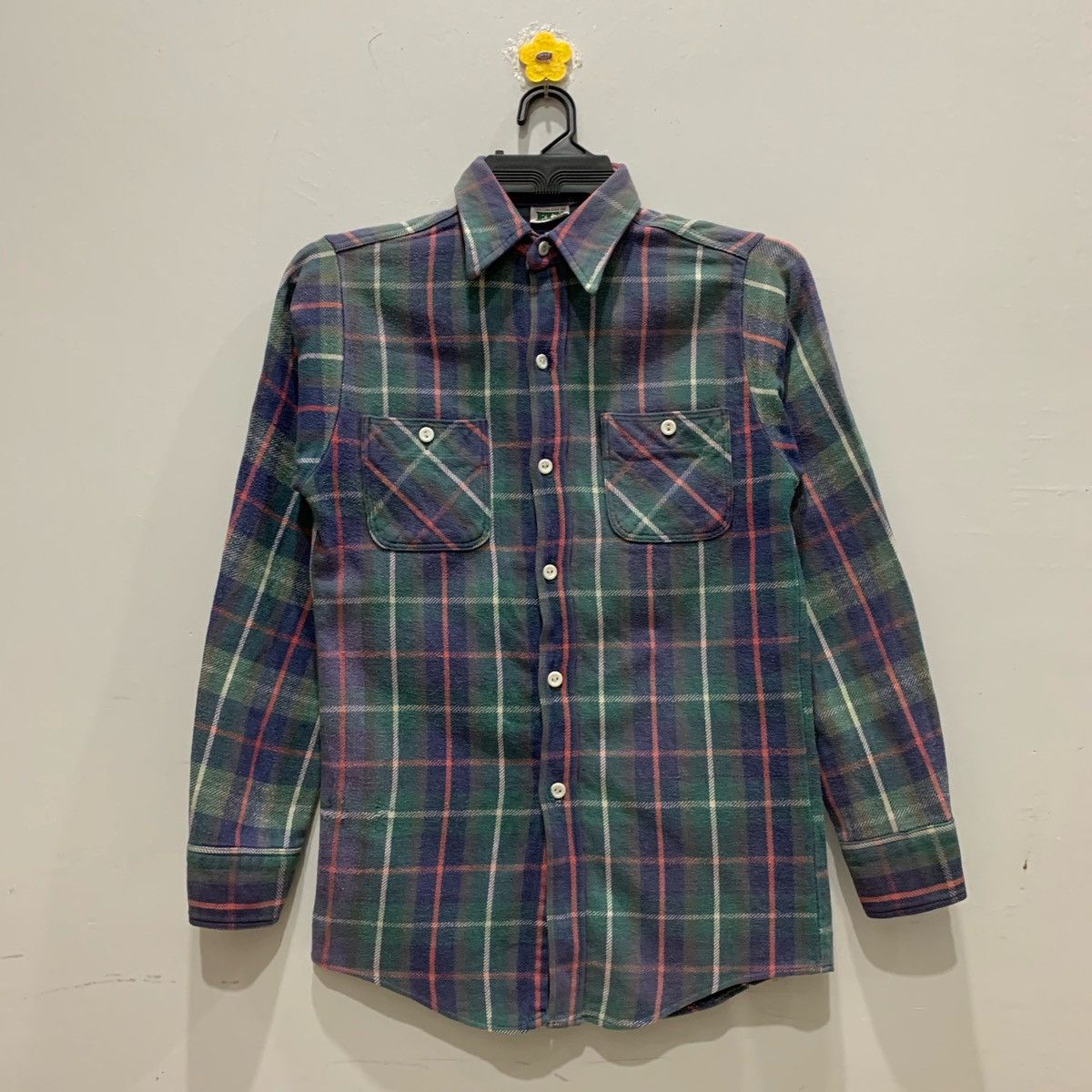 Flannel × Japanese Brand × Vintage ELY Flannel Size S14-14. 1/2 Fit S Size US S / EU 44-46 / 1 - 1 Thumbnail