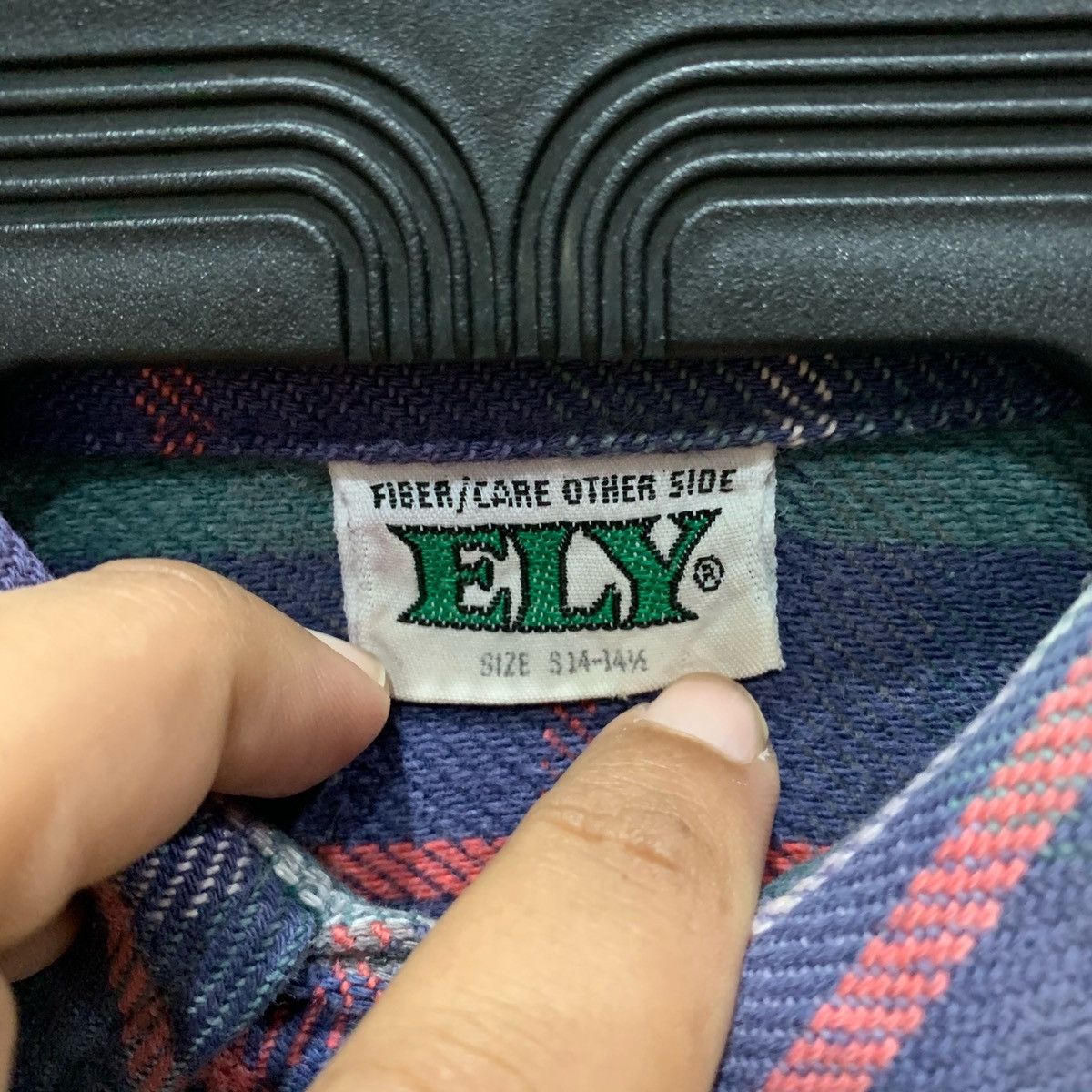 Flannel × Japanese Brand × Vintage ELY Flannel Size S14-14. 1/2 Fit S Size US S / EU 44-46 / 1 - 3 Thumbnail