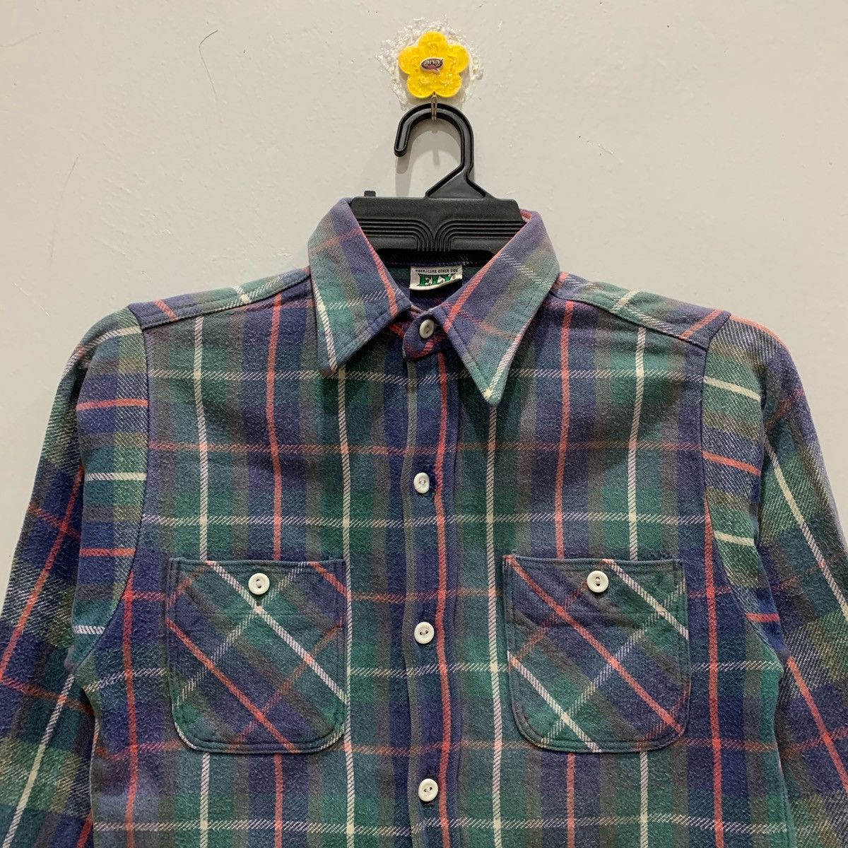 Flannel × Japanese Brand × Vintage ELY Flannel Size S14-14. 1/2 Fit S Size US S / EU 44-46 / 1 - 2 Thumbnail