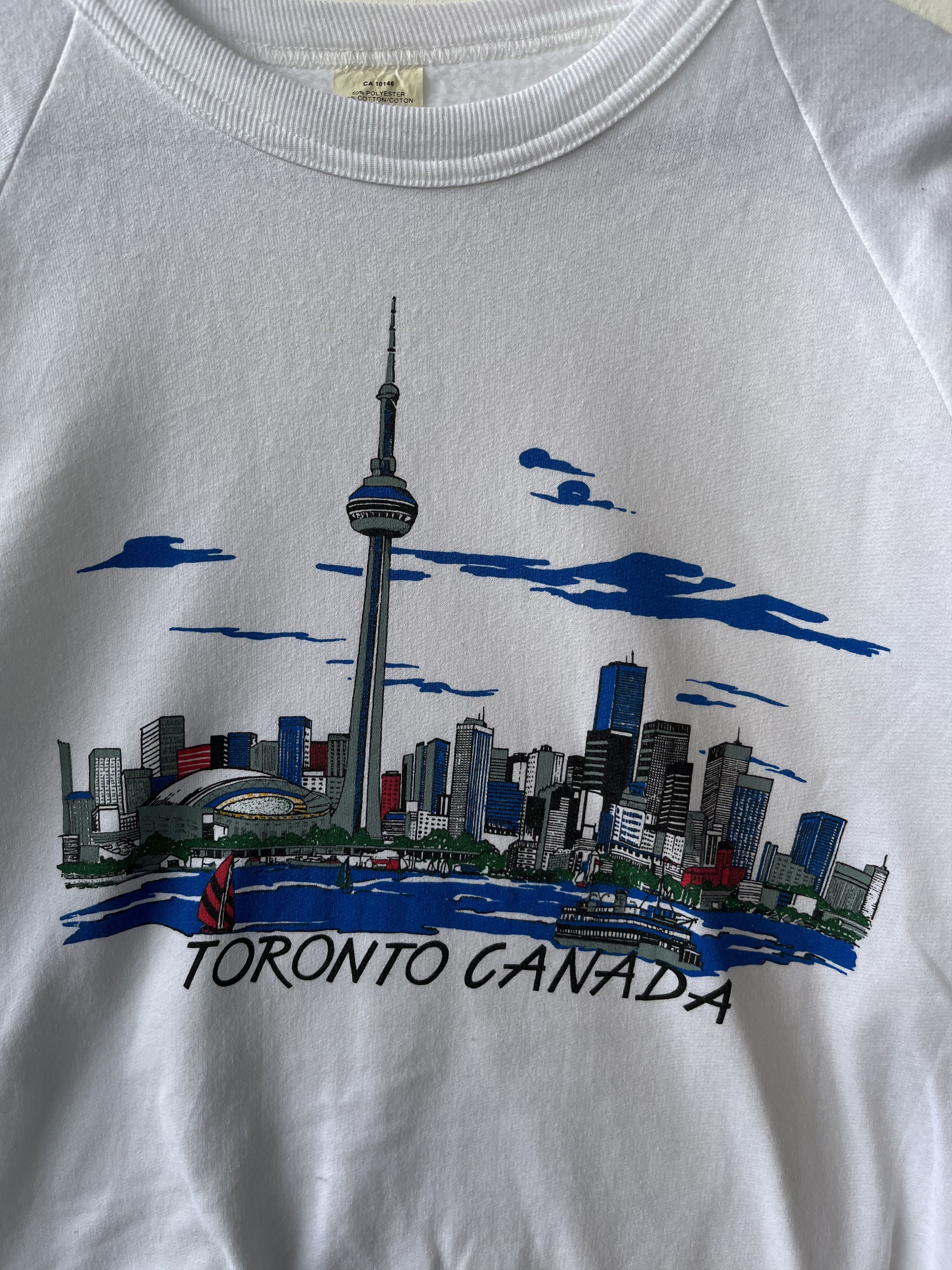 Vintage Vintage 80s Toronto City Panoramic Sweatshirt Size US M / EU 48-50 / 2 - 3 Thumbnail