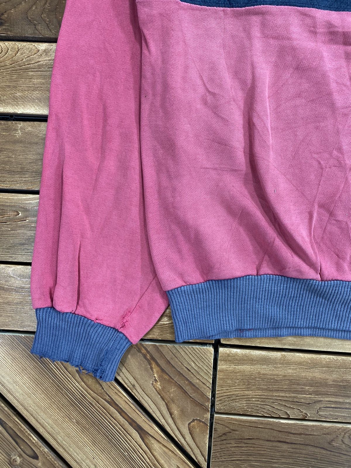 Japanese Brand × Vintage Vintage BVD Distressed Nicely faded Sweatshirt Big Logo L Size US L / EU 52-54 / 3 - 3 Thumbnail