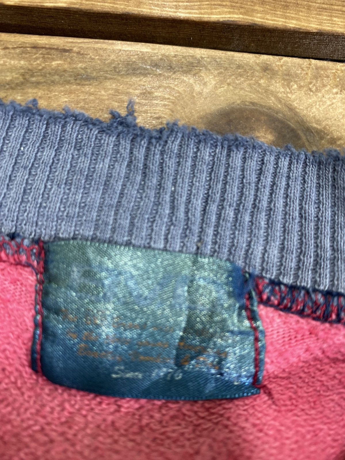 Japanese Brand × Vintage Vintage BVD Distressed Nicely faded Sweatshirt Big Logo L Size US L / EU 52-54 / 3 - 7 Thumbnail