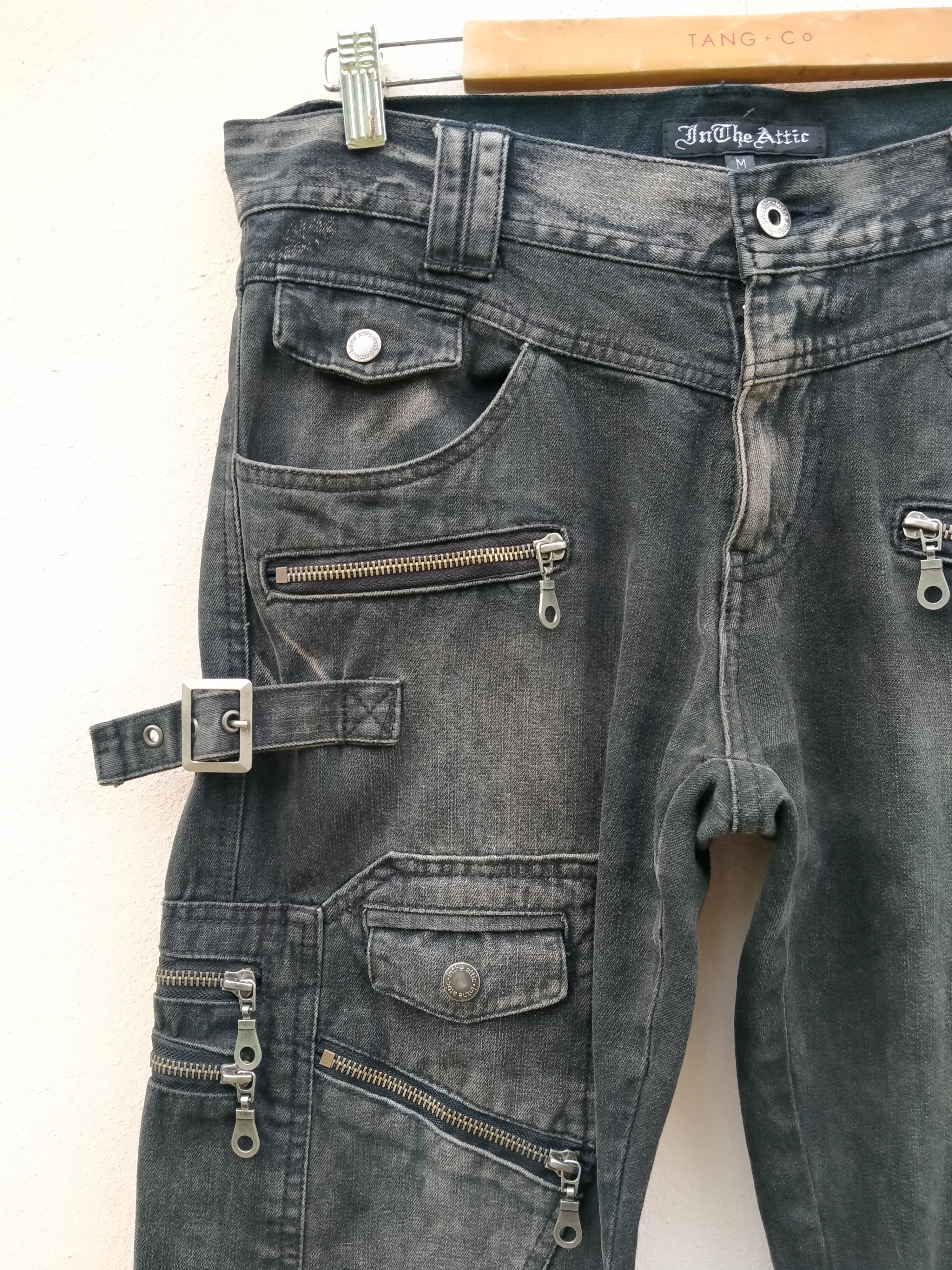 14th Addiction Japanese Brand In The Attic Flare Punk Bondage Zipper Hooks Size US 32 / EU 48 - 4 Thumbnail