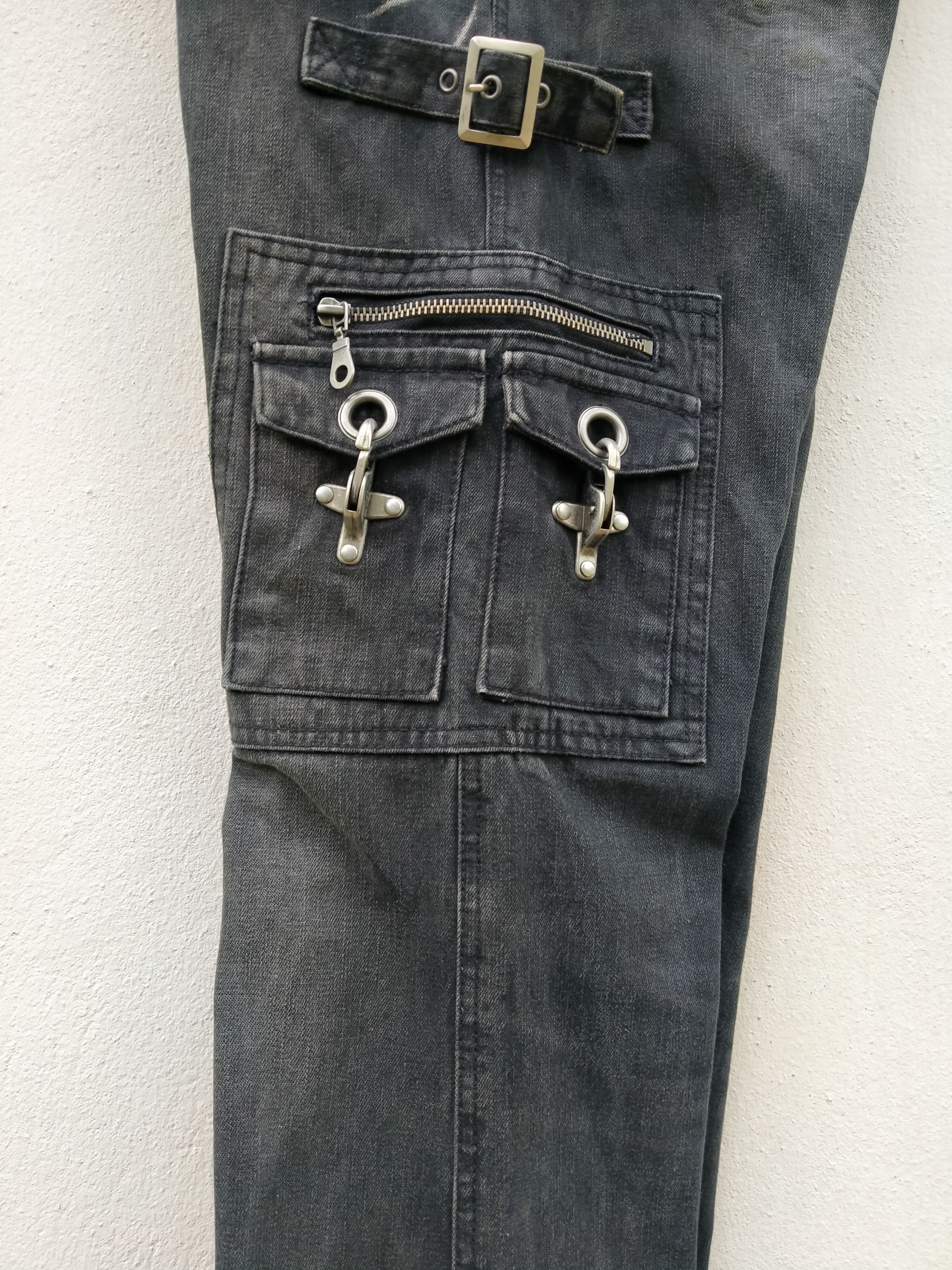 14th Addiction Japanese Brand In The Attic Flare Punk Bondage Zipper Hooks Size US 32 / EU 48 - 12 Thumbnail