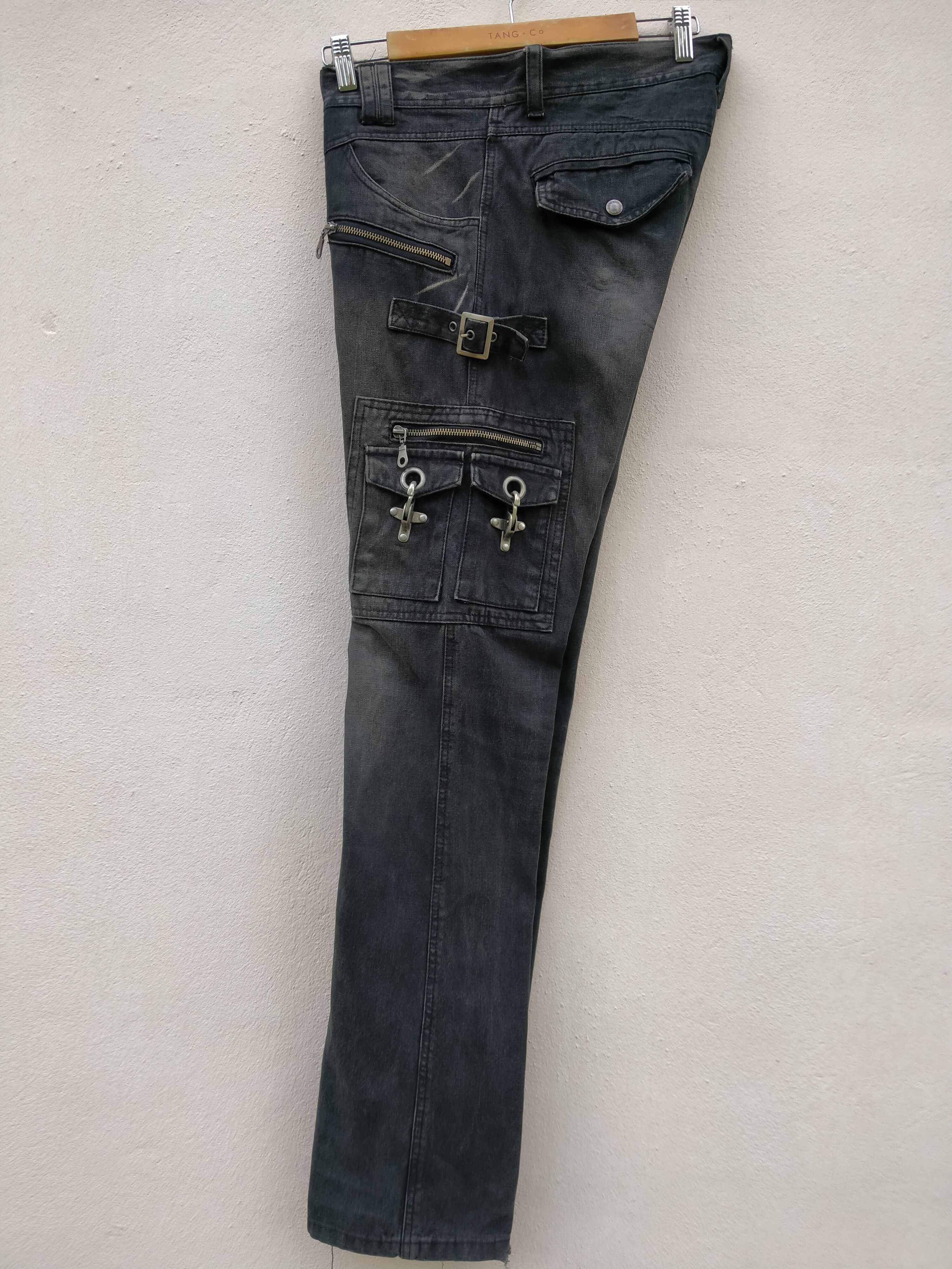 14th Addiction Japanese Brand In The Attic Flare Punk Bondage Zipper Hooks Size US 32 / EU 48 - 10 Thumbnail