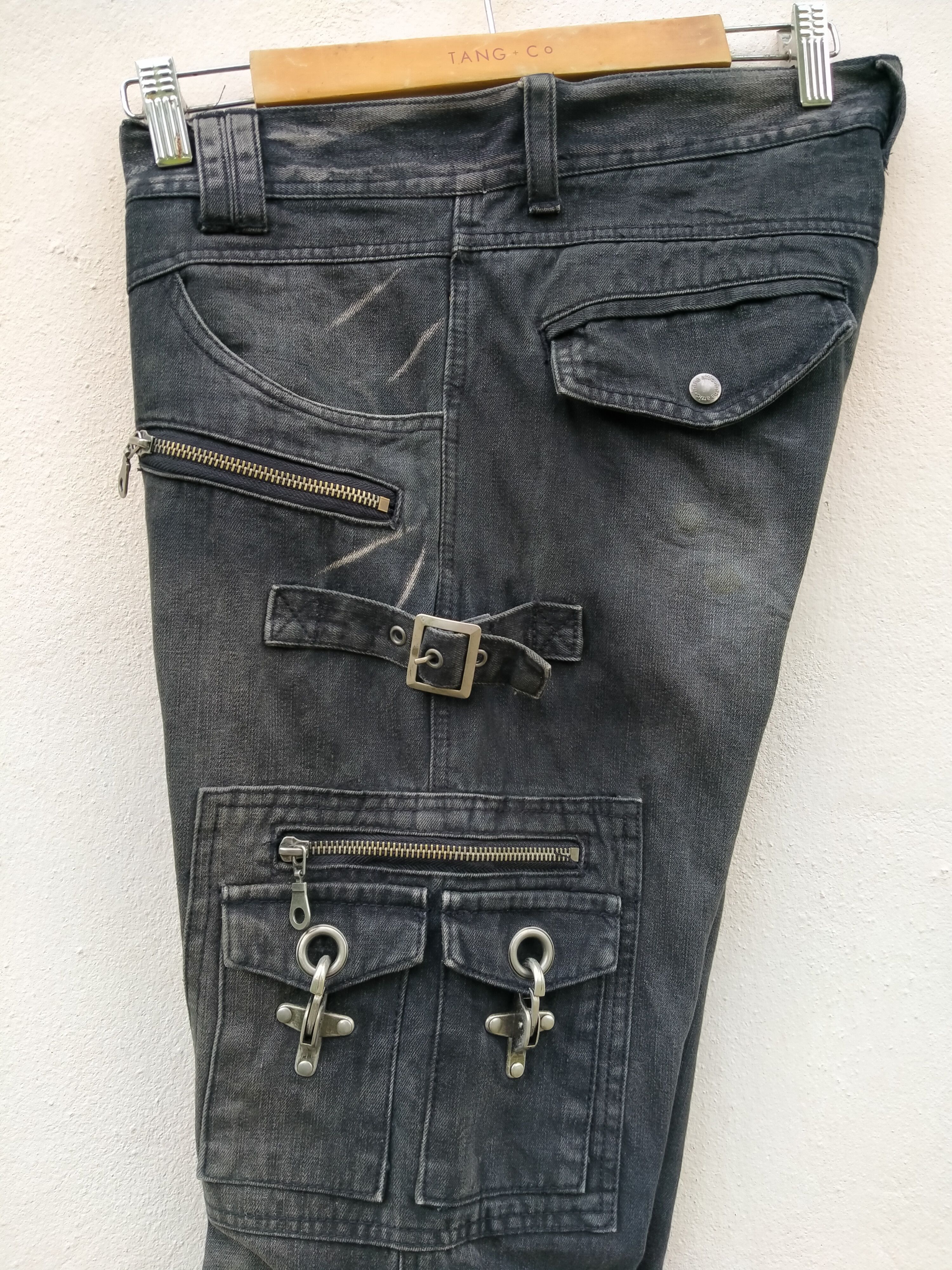 14th Addiction Japanese Brand In The Attic Flare Punk Bondage Zipper Hooks Size US 32 / EU 48 - 11 Thumbnail
