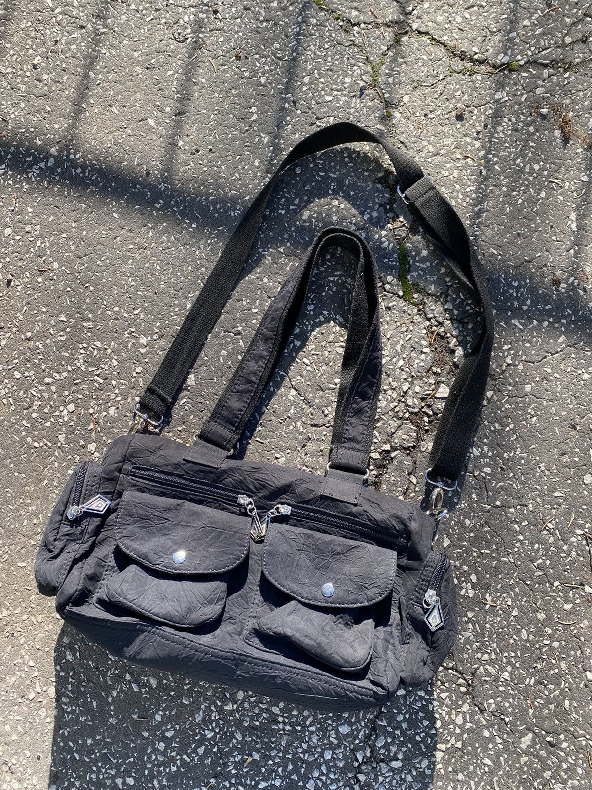Japanese Brand Japanese Vintage Utility Nylon Cotton Y2K Streetwear Bag Size ONE SIZE - 2 Thumbnail
