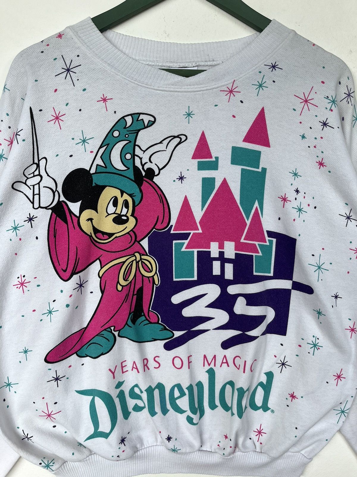 Disney × Mickey Mouse × Vintage Vintage 35th Years Of Magic Disneyland Sweatshirt Size US M / EU 48-50 / 2 - 3 Thumbnail