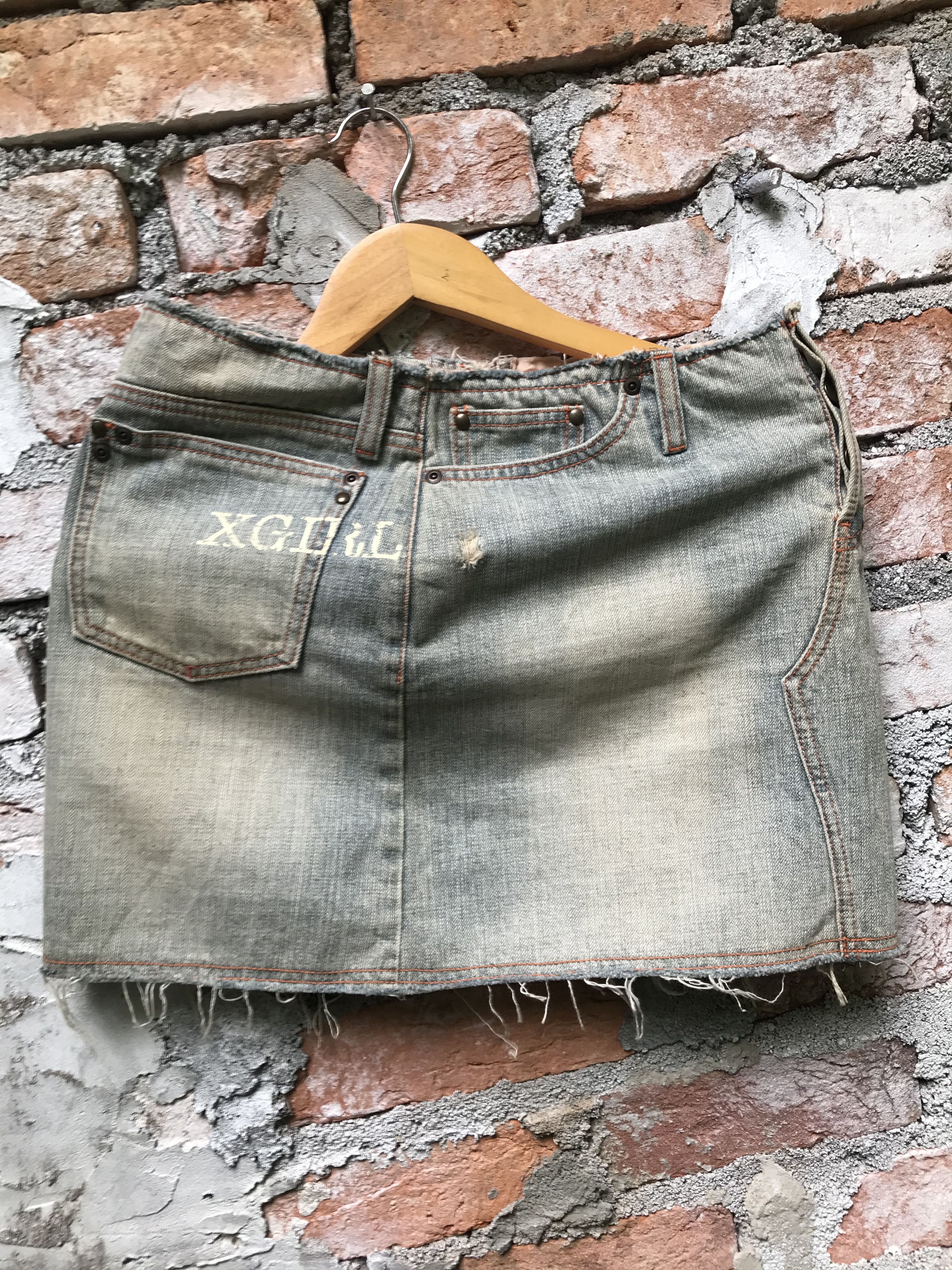 Japanese Brand X-Girl Denim Skirt Size 29" - 1 Thumbnail