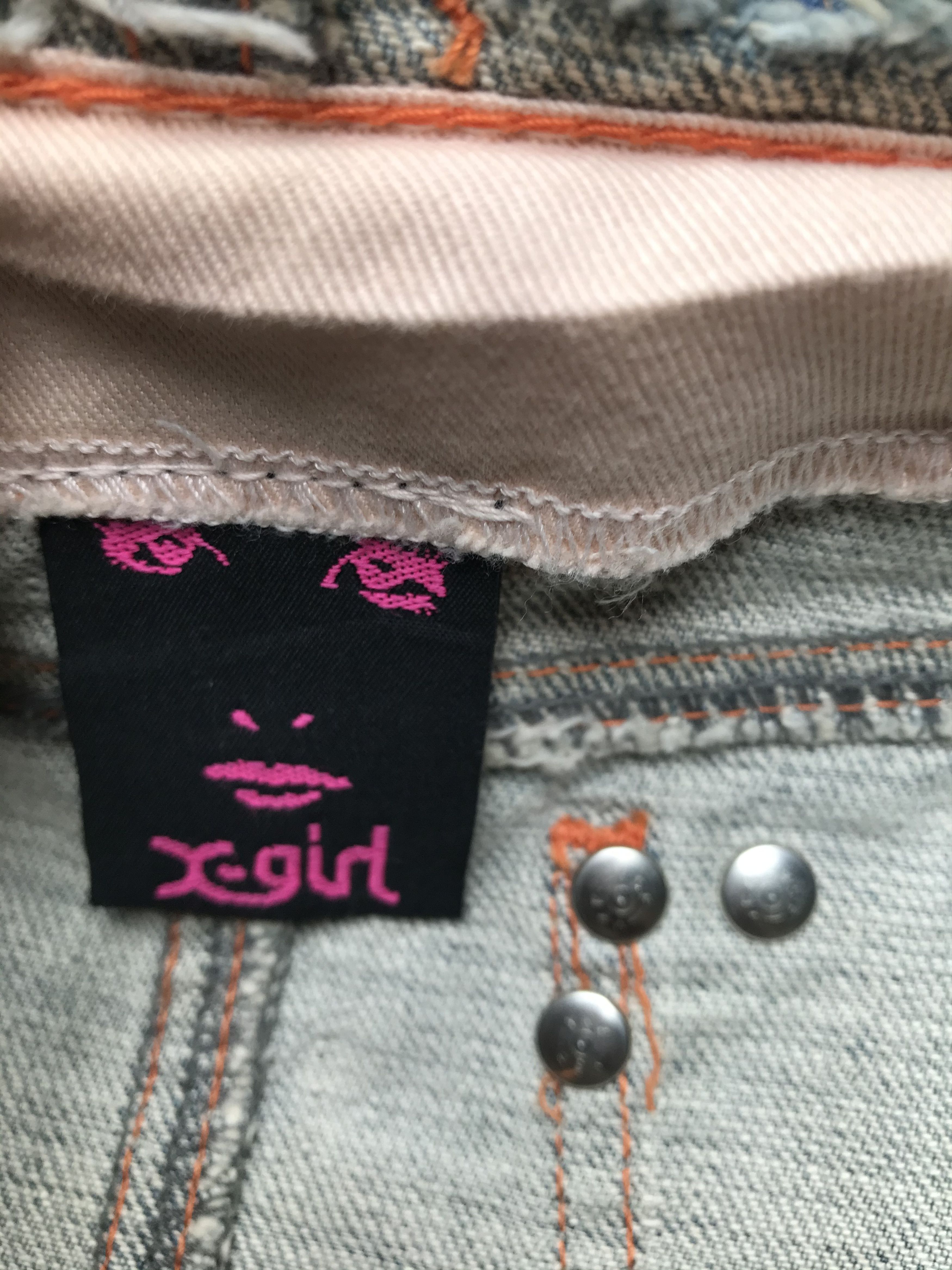 Japanese Brand X-Girl Denim Skirt Size 29" - 3 Thumbnail