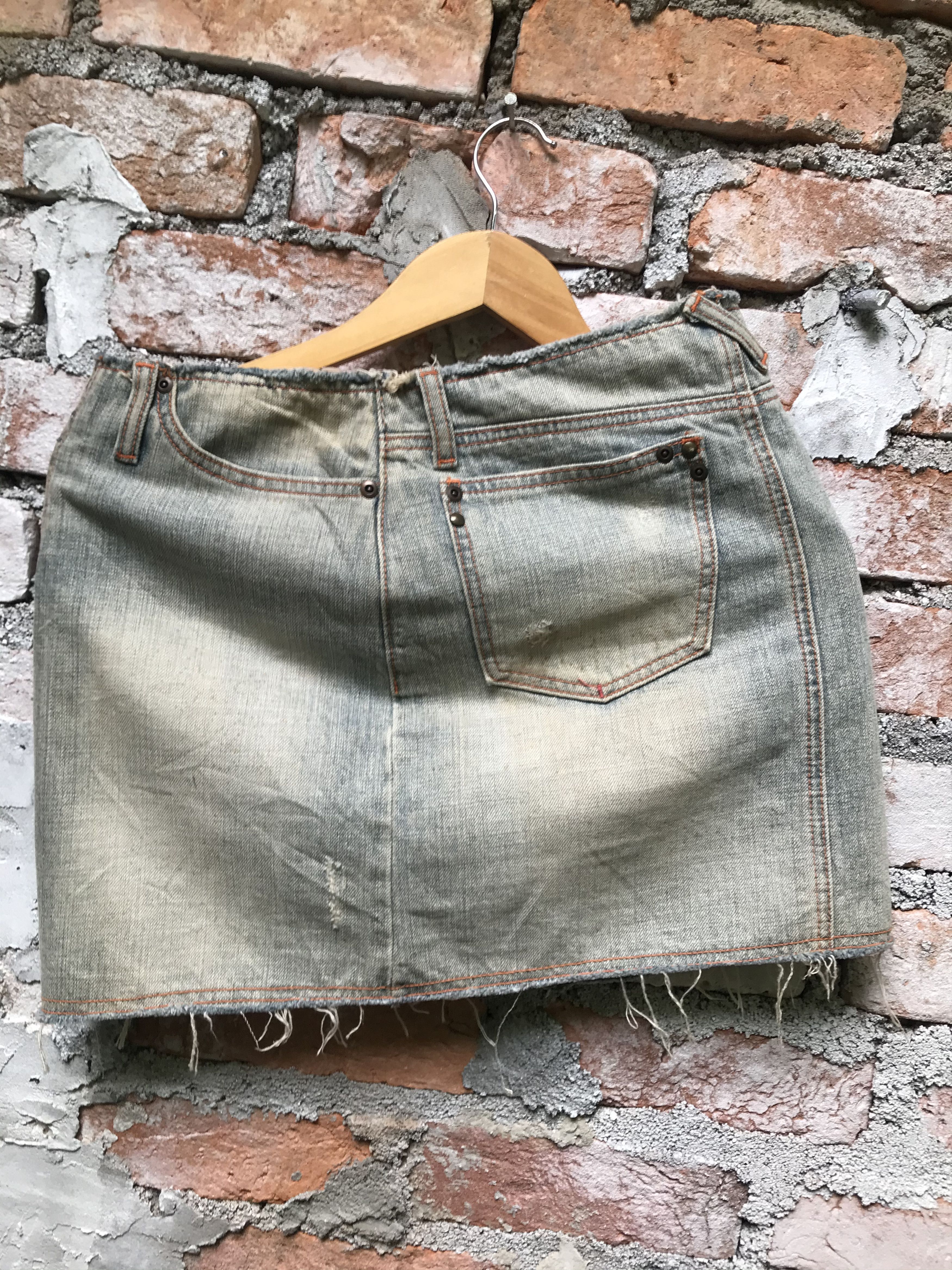 Japanese Brand X-Girl Denim Skirt Size 29" - 2 Thumbnail