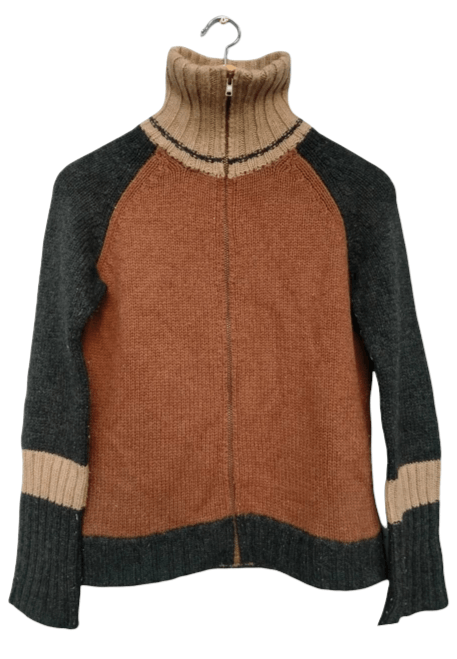 Yohji Yamamoto Rare!! SS99 Yohji Yamamoto Knit Turtle Neck Jacket Size US M / EU 48-50 / 2 - 1 Thumbnail