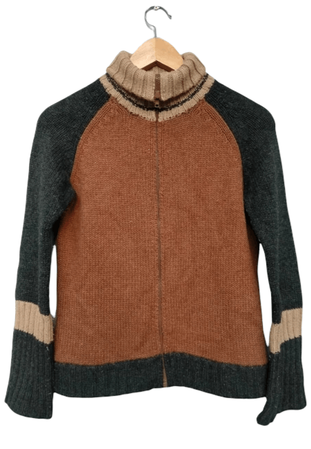 Yohji Yamamoto Rare!! SS99 Yohji Yamamoto Knit Turtle Neck Jacket Size US M / EU 48-50 / 2 - 3 Thumbnail