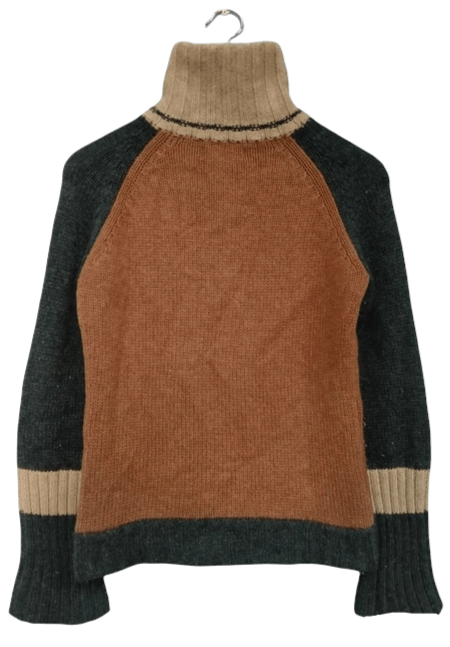 Yohji Yamamoto Rare!! SS99 Yohji Yamamoto Knit Turtle Neck Jacket Size US M / EU 48-50 / 2 - 4 Thumbnail