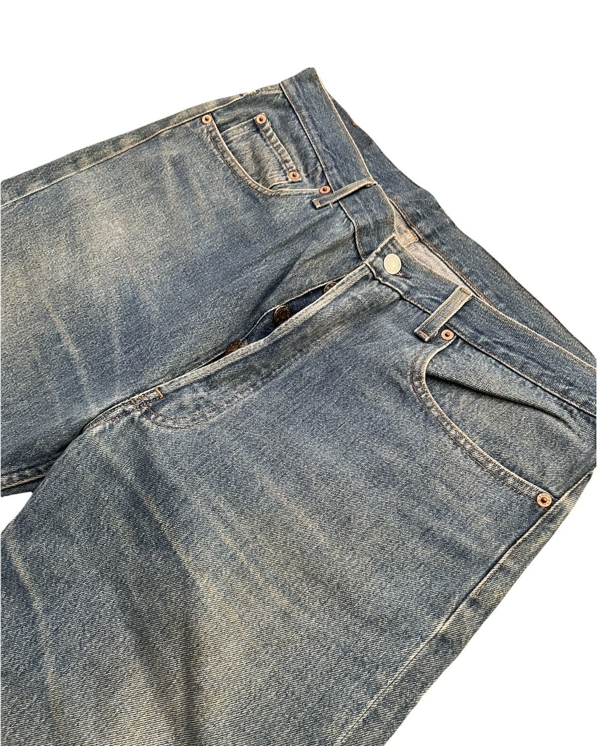 Levi's Vintage Levi’s 501 1994 Usa Aging Wash Denim Size US 36 / EU 52 - 4 Thumbnail