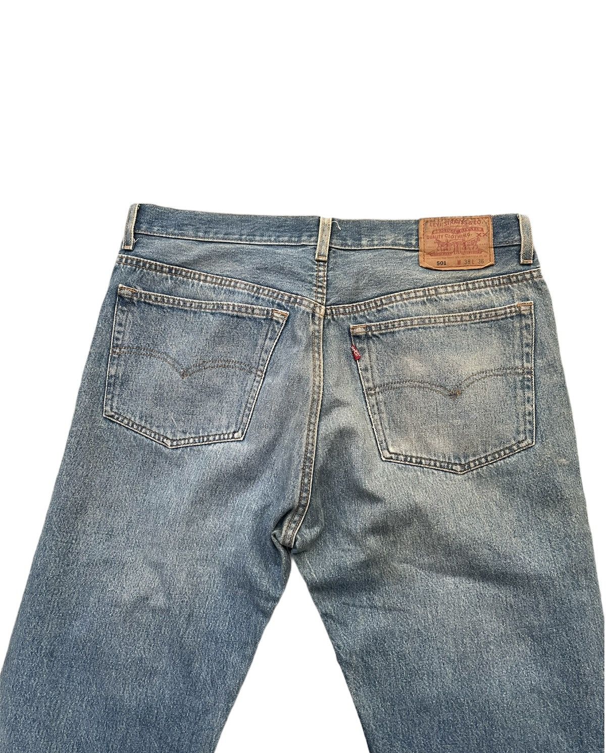 Levi's Vintage Levi’s 501 1994 Usa Aging Wash Denim Size US 36 / EU 52 - 6 Thumbnail