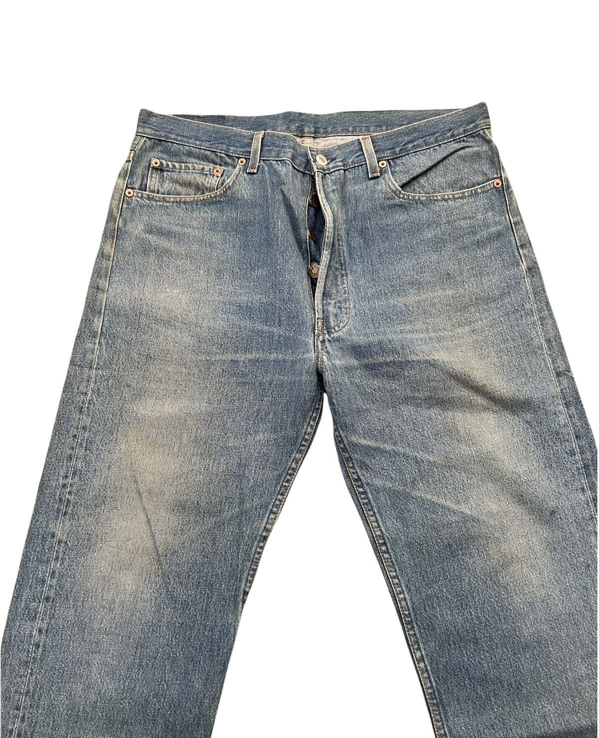 Levi's Vintage Levi’s 501 1994 Usa Aging Wash Denim Size US 36 / EU 52 - 3 Thumbnail