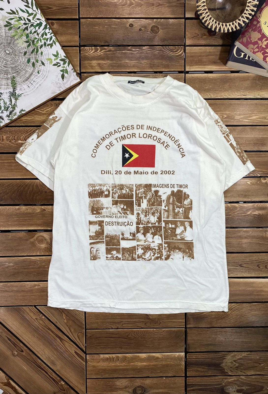 Vintage Vintage East Timor Independent Day Independent Day Politic M Size US M / EU 48-50 / 2 - 2 Thumbnail