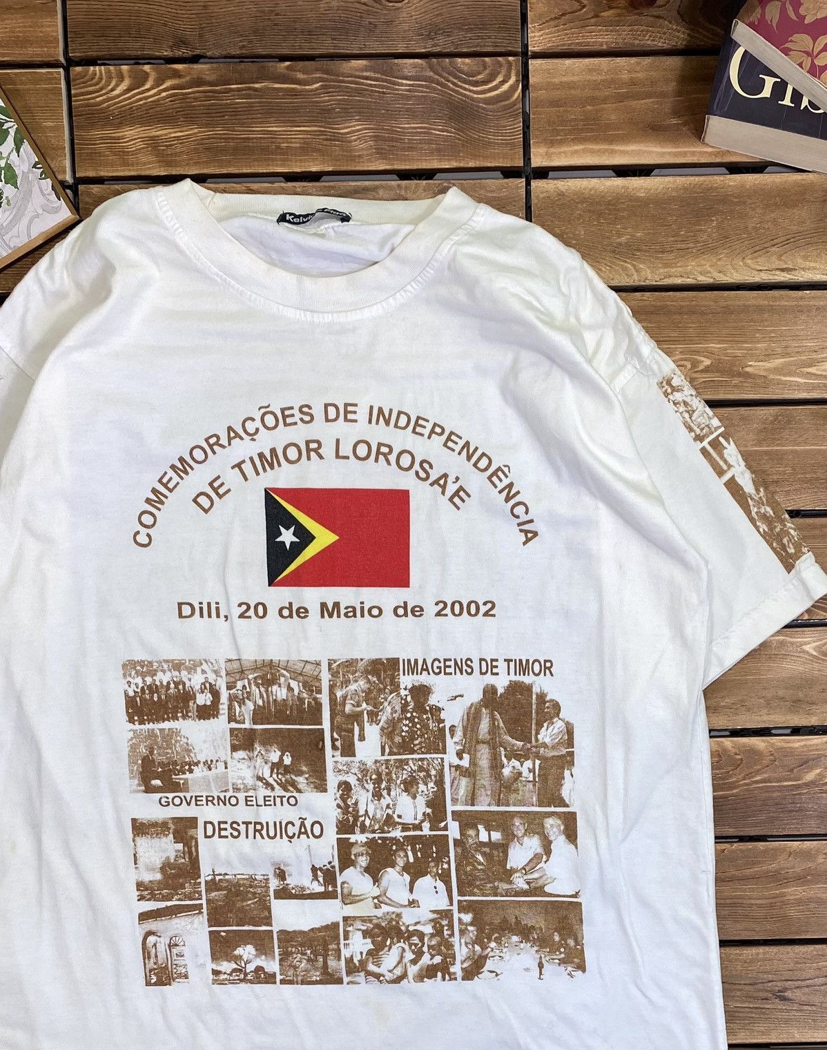 Vintage Vintage East Timor Independent Day Independent Day Politic M Size US M / EU 48-50 / 2 - 5 Thumbnail