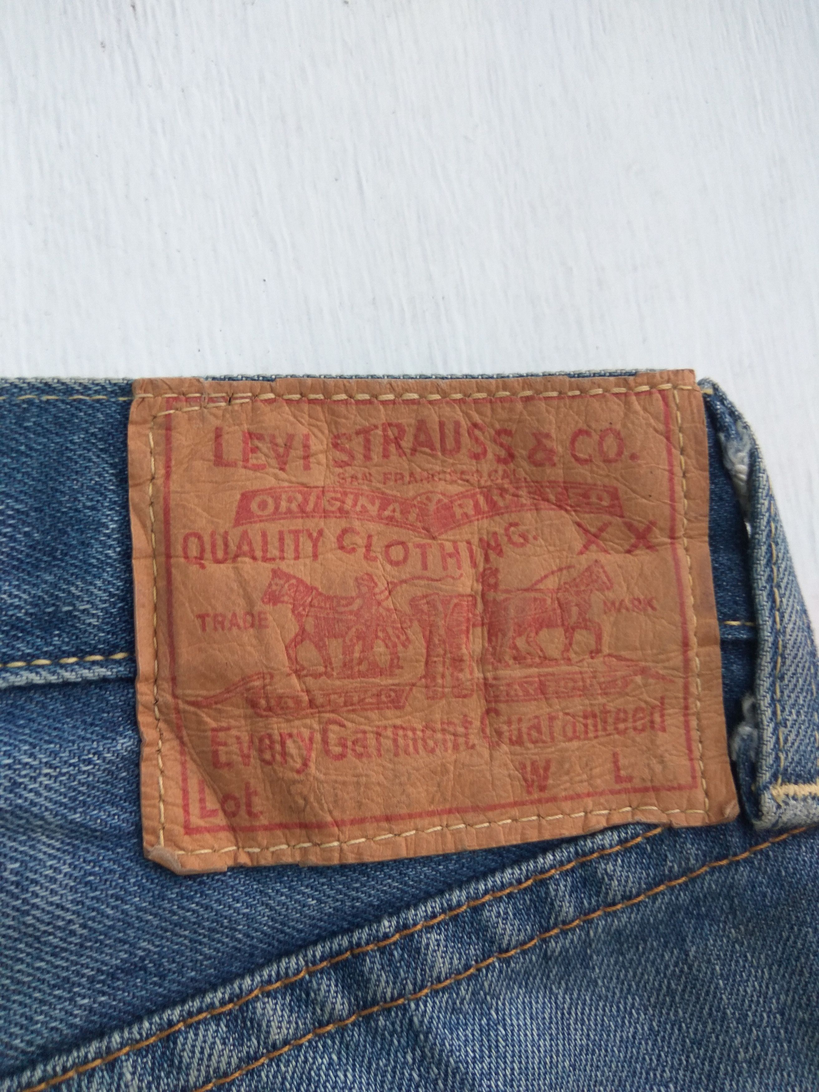 Levi's Vintage Levis 501 jeans big E Capital E selvedge patchwork Size US 32 / EU 48 - 9 Thumbnail