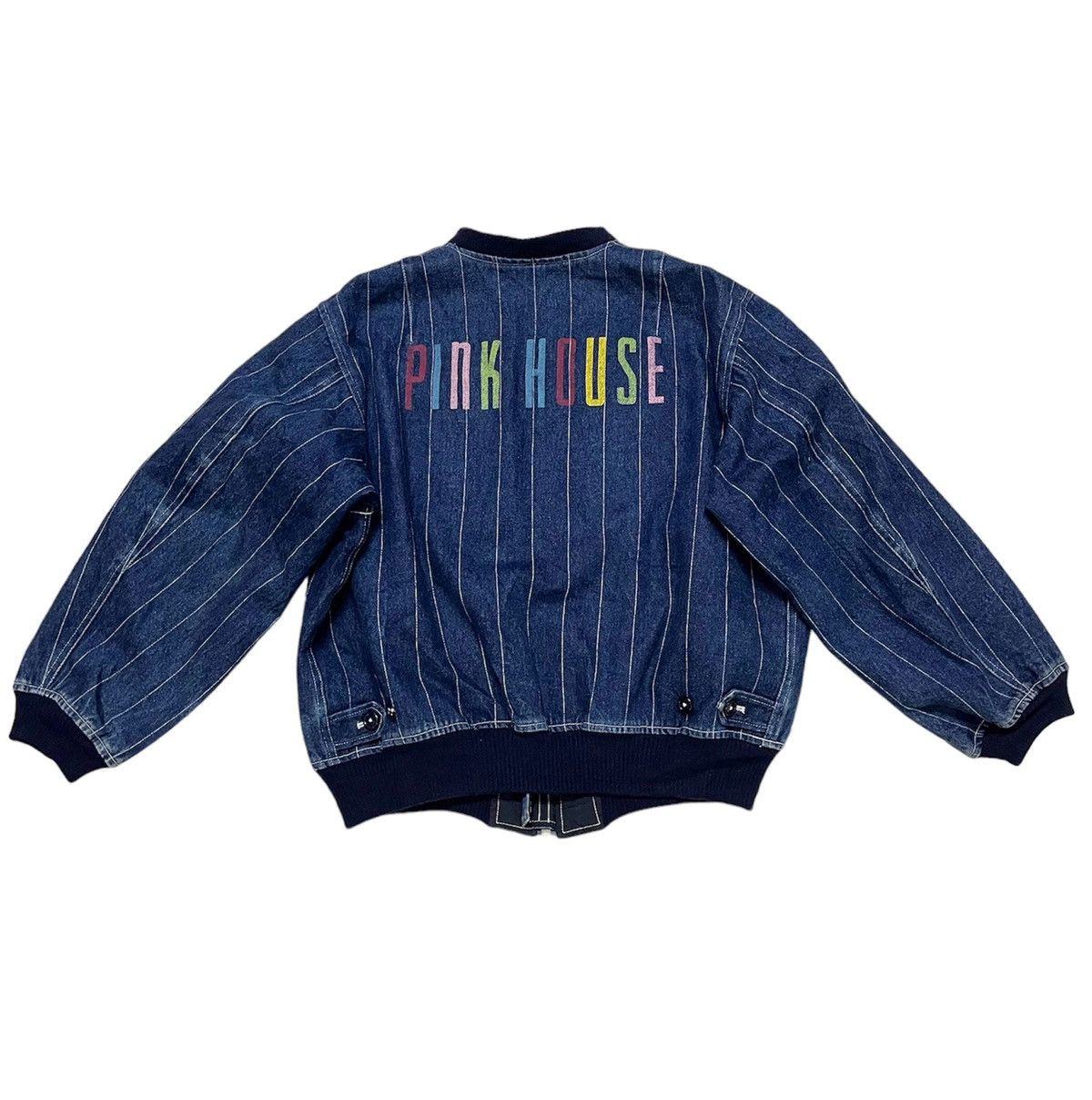 Hysteric Glamour × Indigo × Pink House Final‼️ Japanese Brand Pink House Bomber Denim Jacket Size US M / EU 48-50 / 2 - 2 Thumbnail