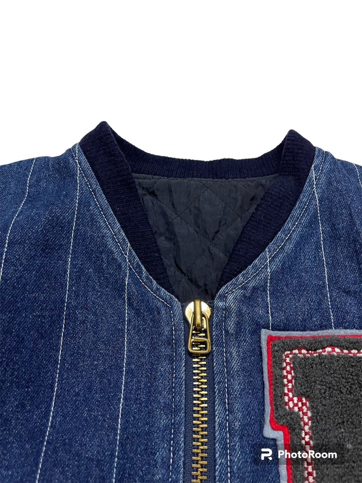 Hysteric Glamour × Indigo × Pink House Final‼️ Japanese Brand Pink House Bomber Denim Jacket Size US M / EU 48-50 / 2 - 9 Thumbnail