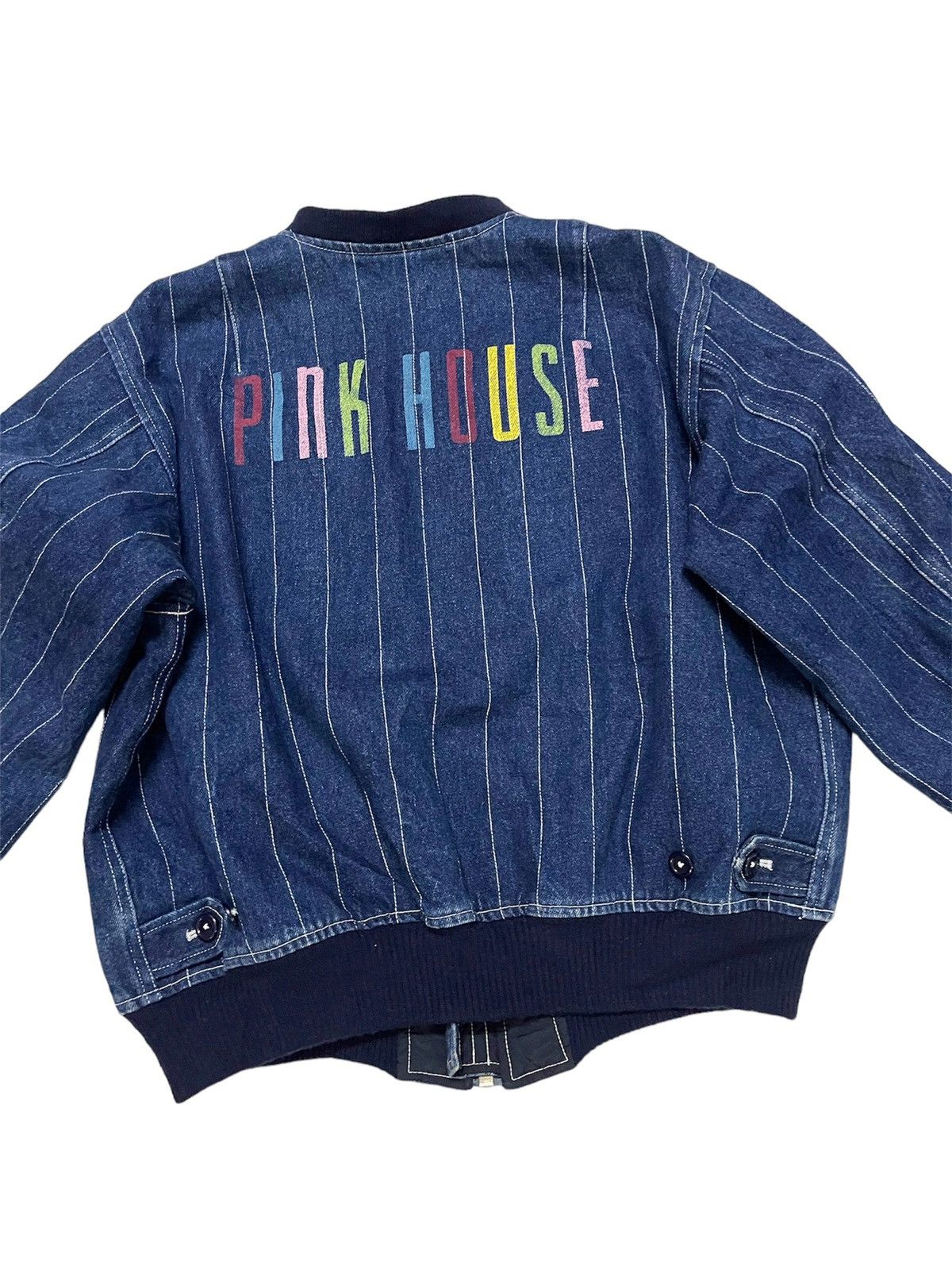 Hysteric Glamour × Indigo × Pink House Final‼️ Japanese Brand Pink House Bomber Denim Jacket Size US M / EU 48-50 / 2 - 11 Thumbnail