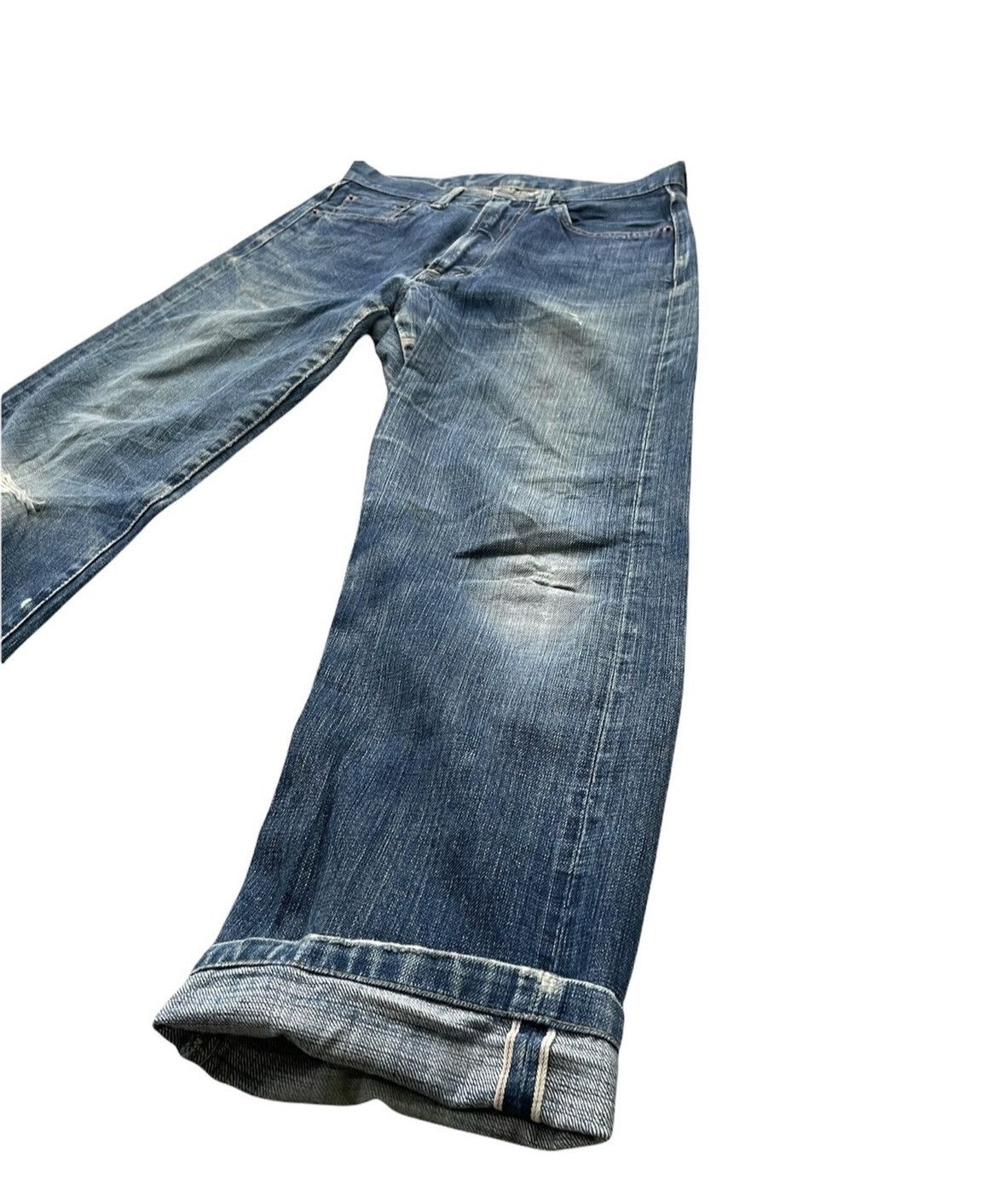 Japanese Brand × OMNIGOD Vintage Domingo Selvedge Distressed Denim Size US 29 - 3 Thumbnail