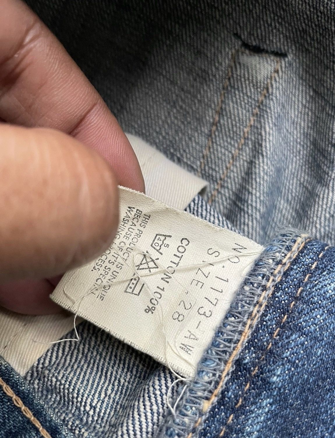 Japanese Brand × OMNIGOD Vintage Domingo Selvedge Distressed Denim Size US 29 - 20 Thumbnail