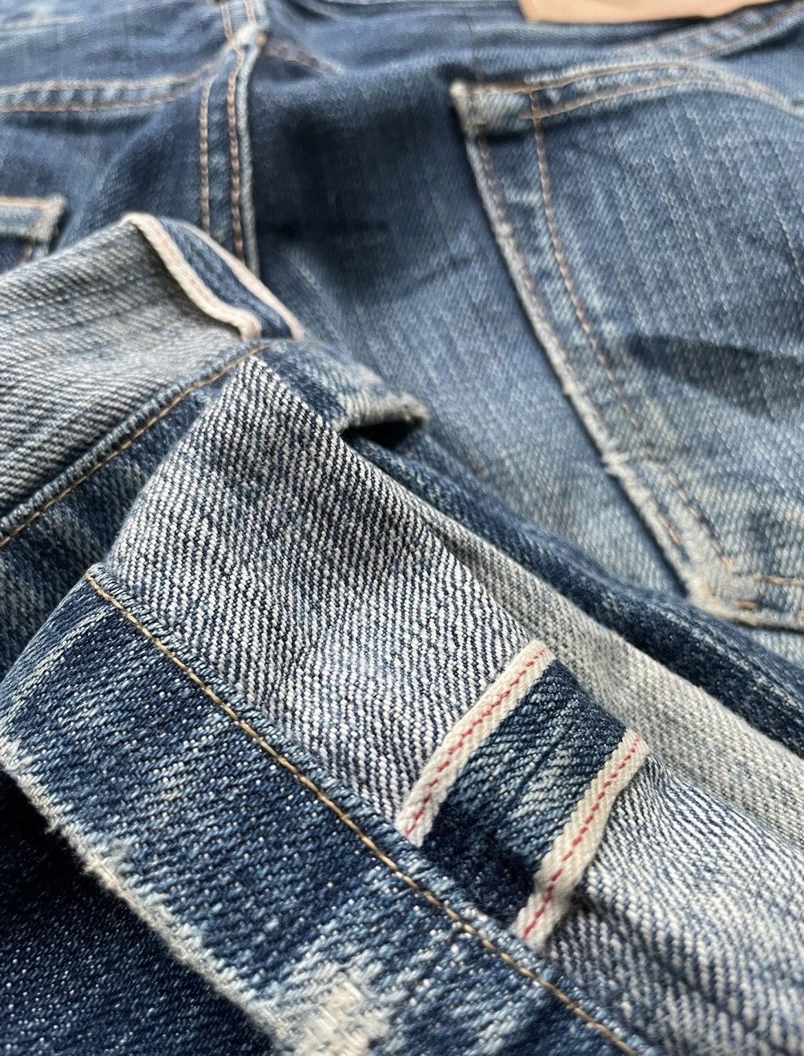 Japanese Brand × OMNIGOD Vintage Domingo Selvedge Distressed Denim Size US 29 - 16 Thumbnail