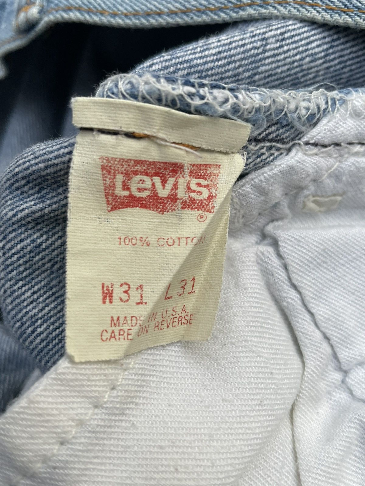 Levi's Vintage Levi’s 501 Usa 1989 Aging Wash Denim Size US 29 - 13 Thumbnail