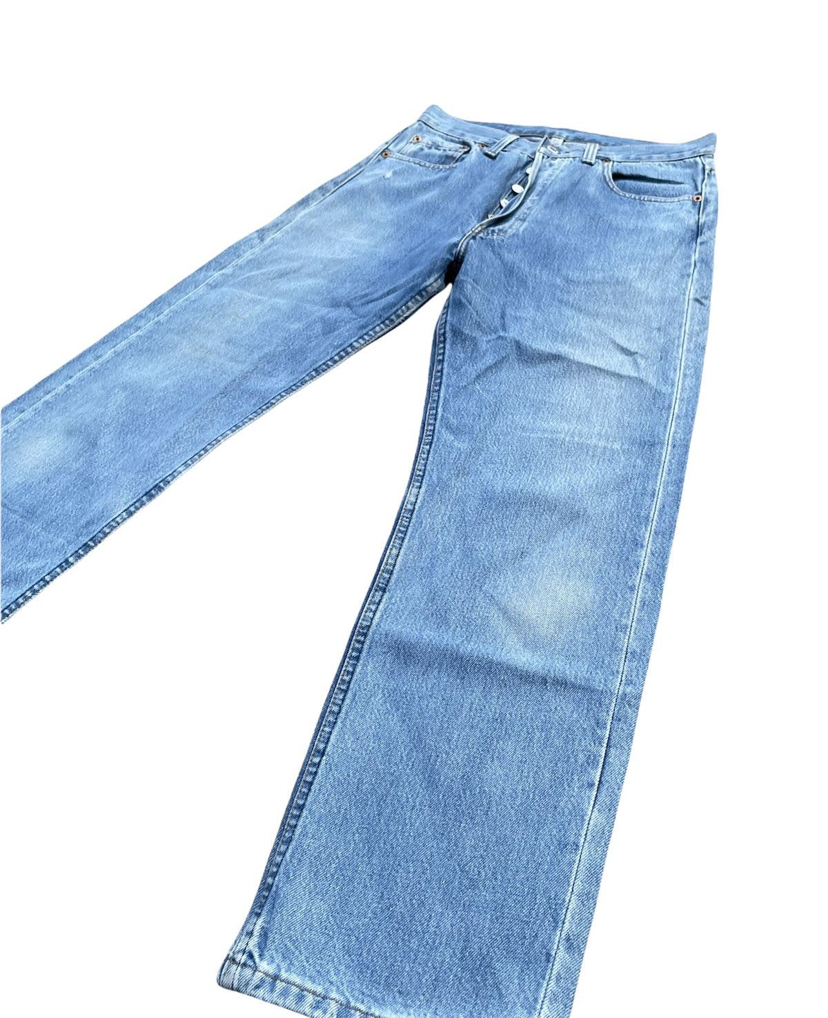 Levi's Vintage Levi’s 501 Usa 1989 Aging Wash Denim Size US 29 - 2 Thumbnail