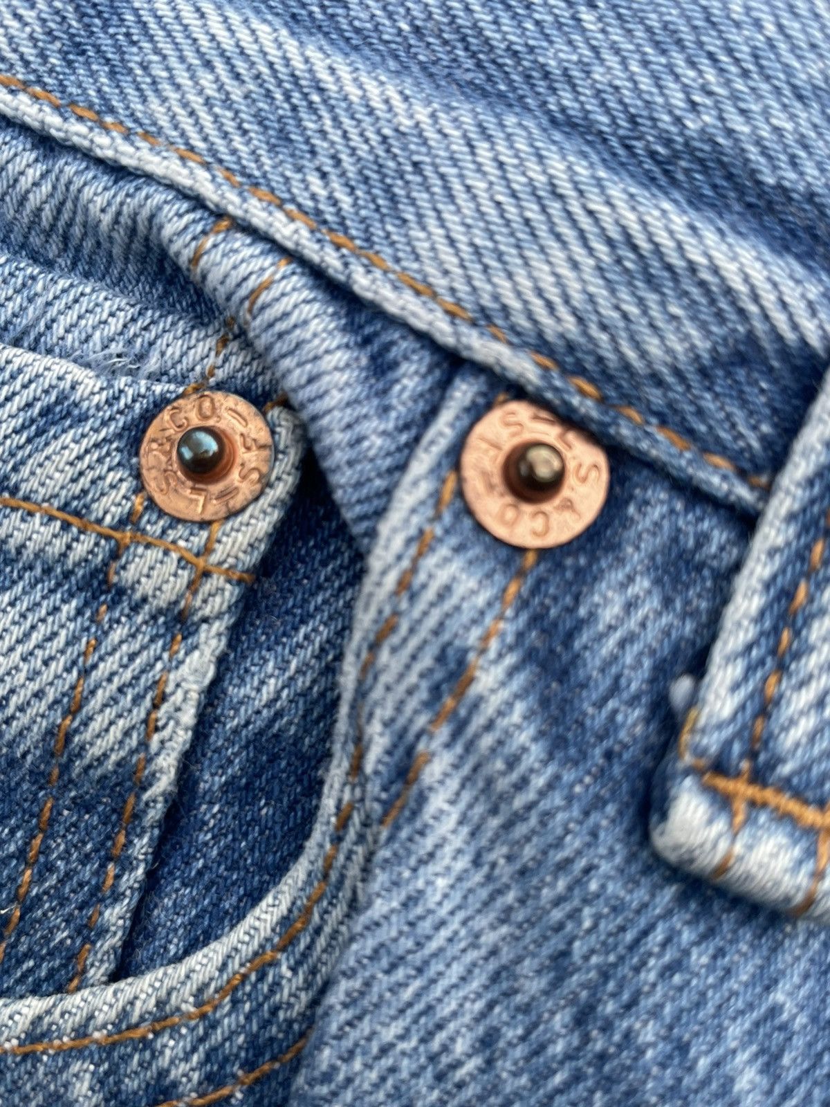 Levi's Vintage Levi’s 501 Usa 1989 Aging Wash Denim Size US 29 - 16 Thumbnail
