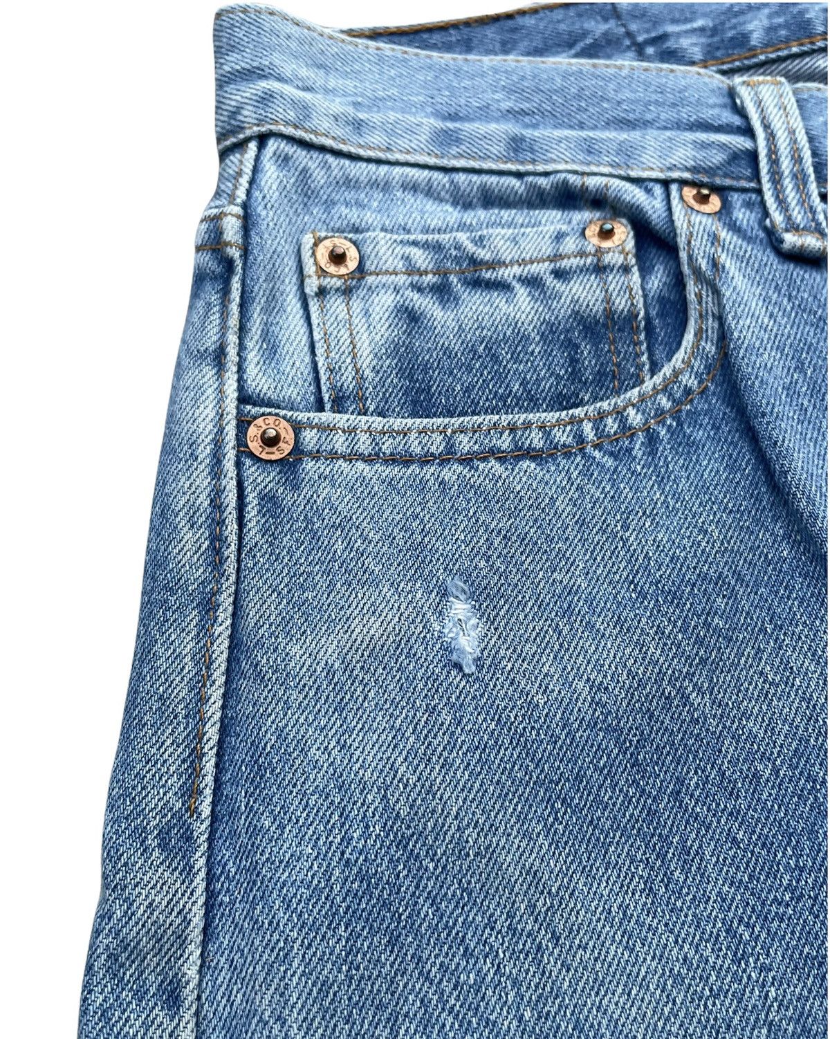 Levi's Vintage Levi’s 501 Usa 1989 Aging Wash Denim Size US 29 - 5 Thumbnail