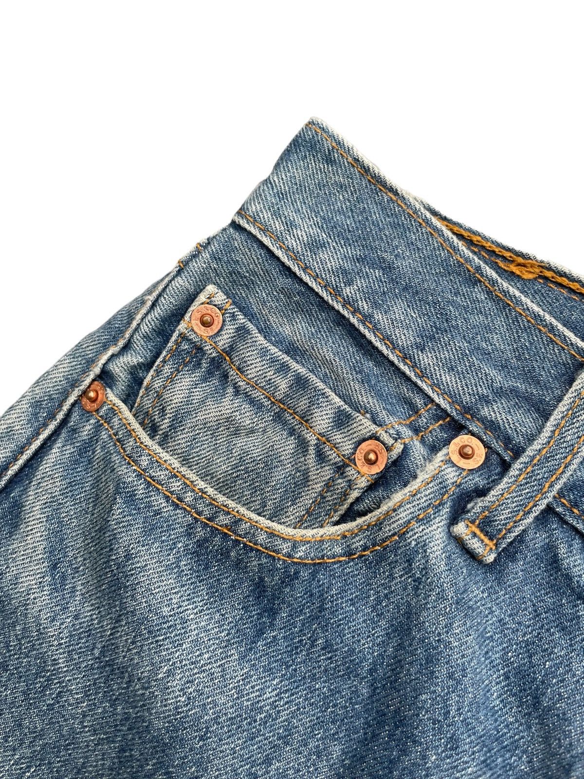 Levi's Vintage 1997 Levis 501 e UK Distressed Denim Size US 30 / EU 46 - 10 Thumbnail